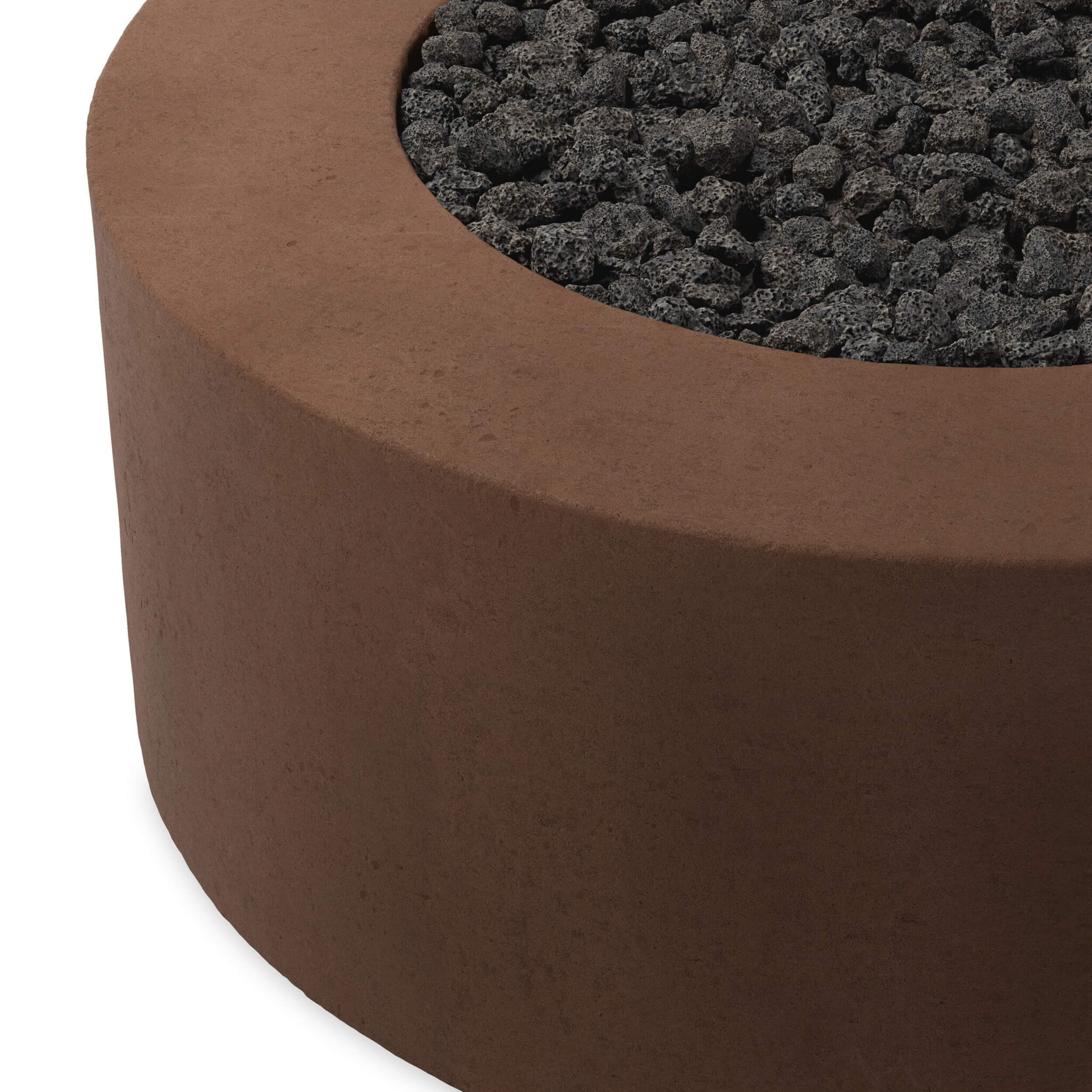Damian Outdoor Propane Fire Table, Clay Concrete by Four Hands - Image 4
