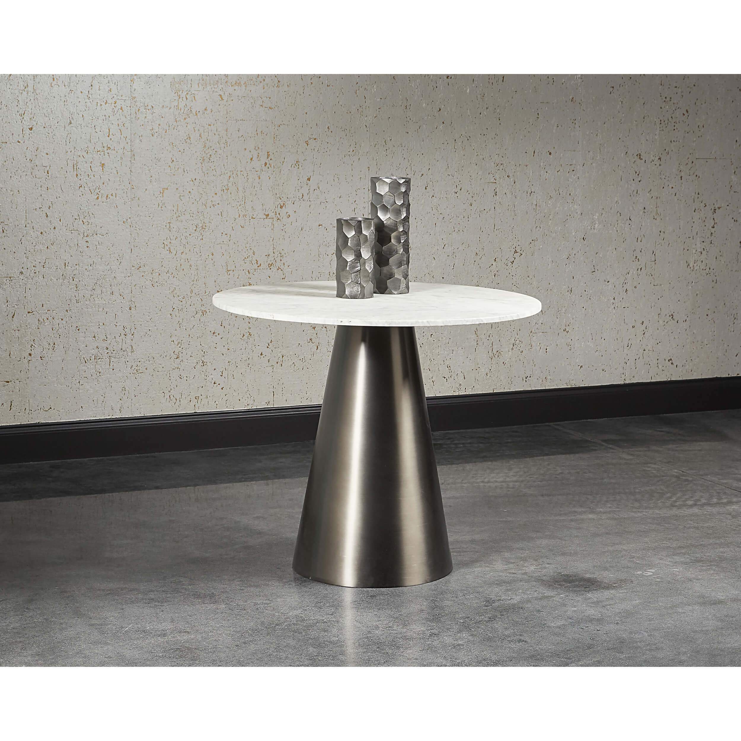 Damon Bistro Table, Gunmetal - Image 4