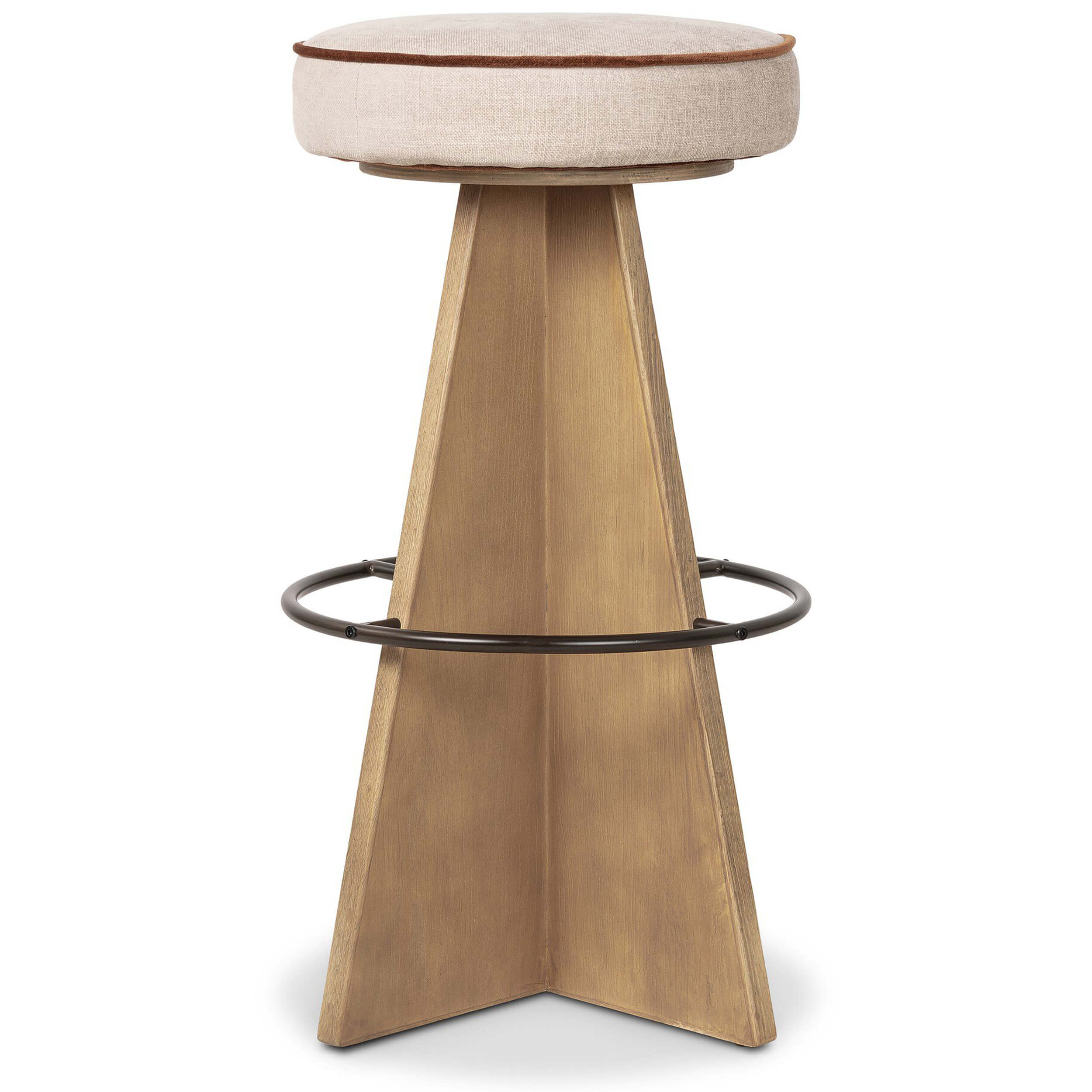 Damon Swivel Bar & Counter Stool, Harbor Sand - Image 8
