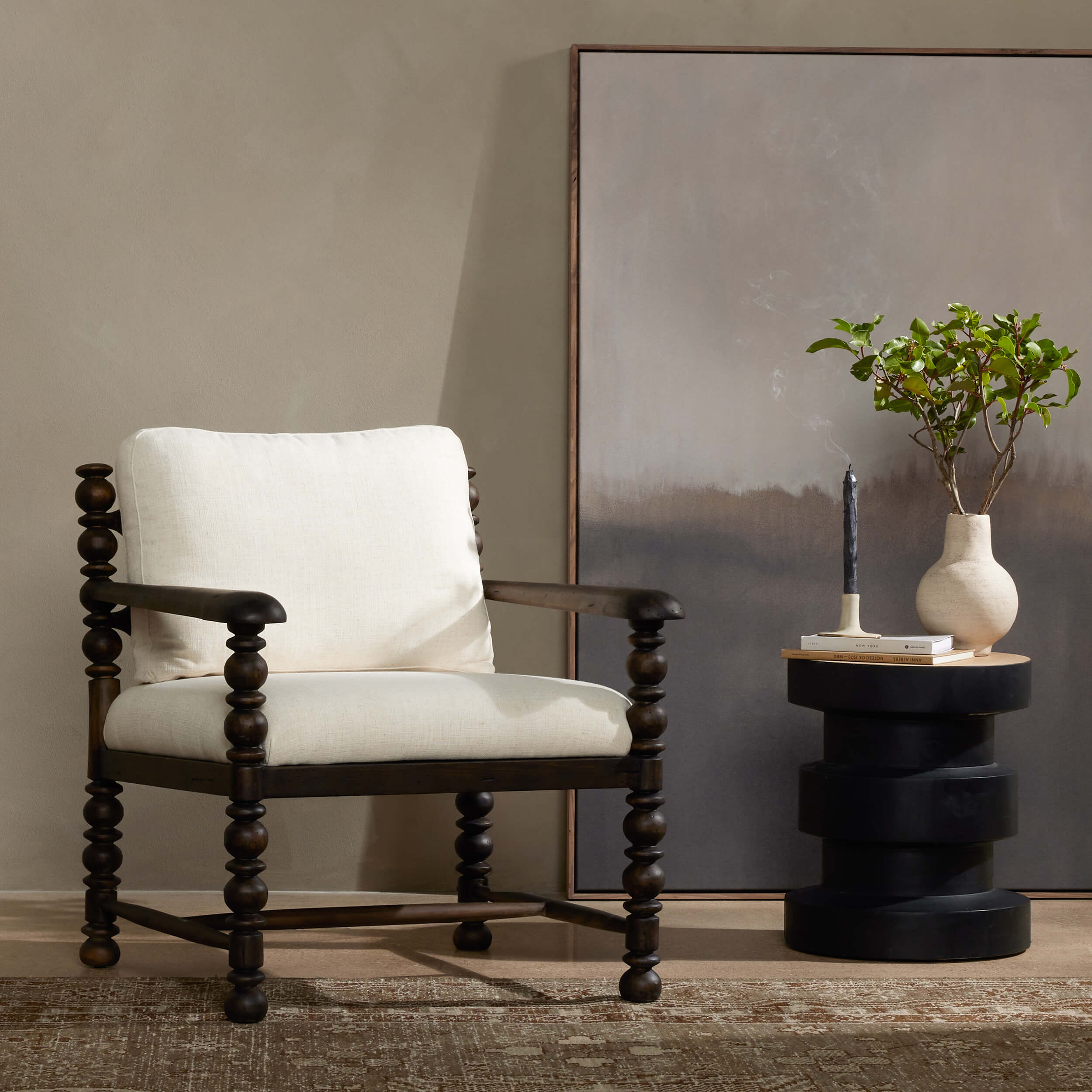 Davies Chair, Halcyon Ivory by Four Hands - Image 5