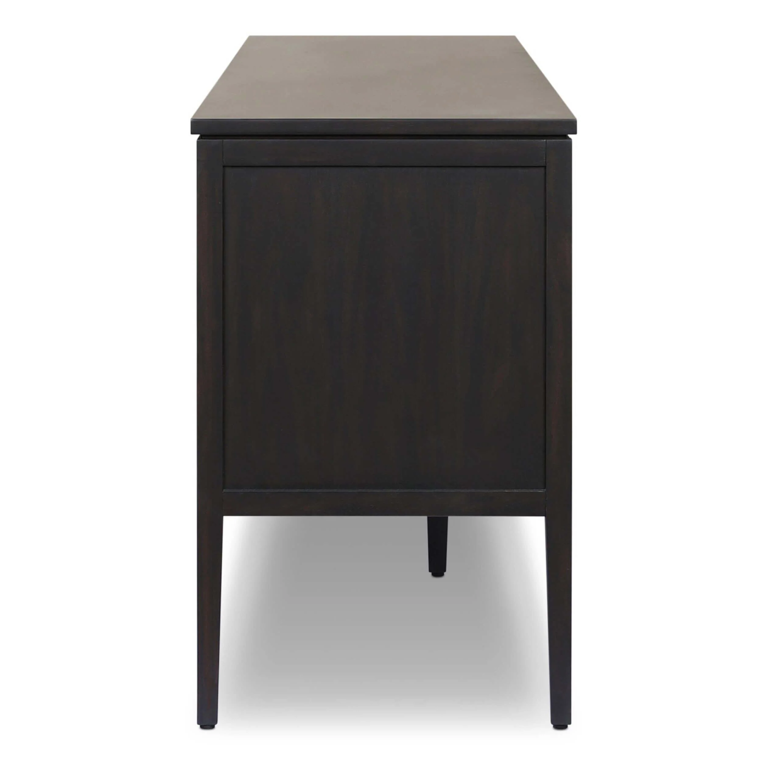 Dawn Media Console, Black Raffia by Four Hands - Image 3