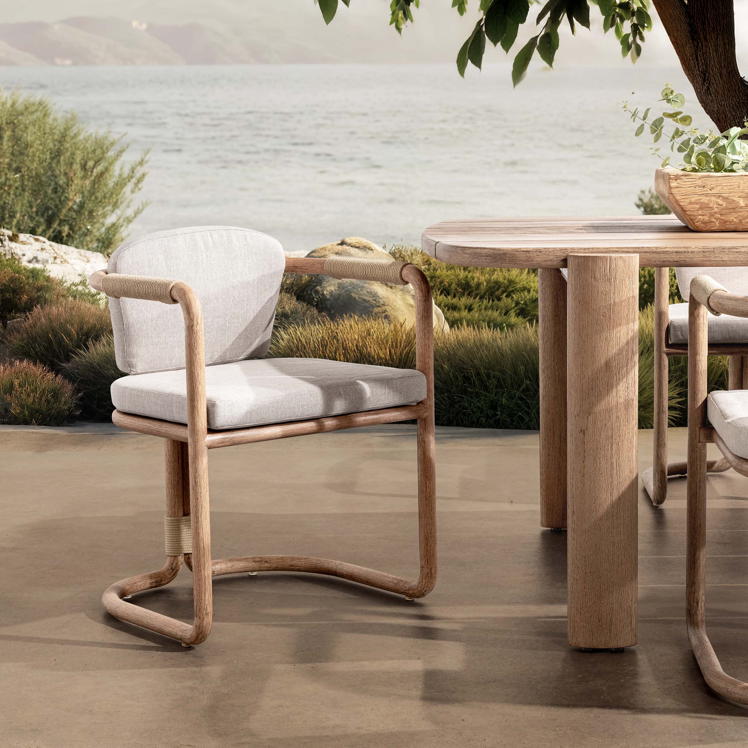 Dawson Outdoor Armchair, Butterscotch - Image 7