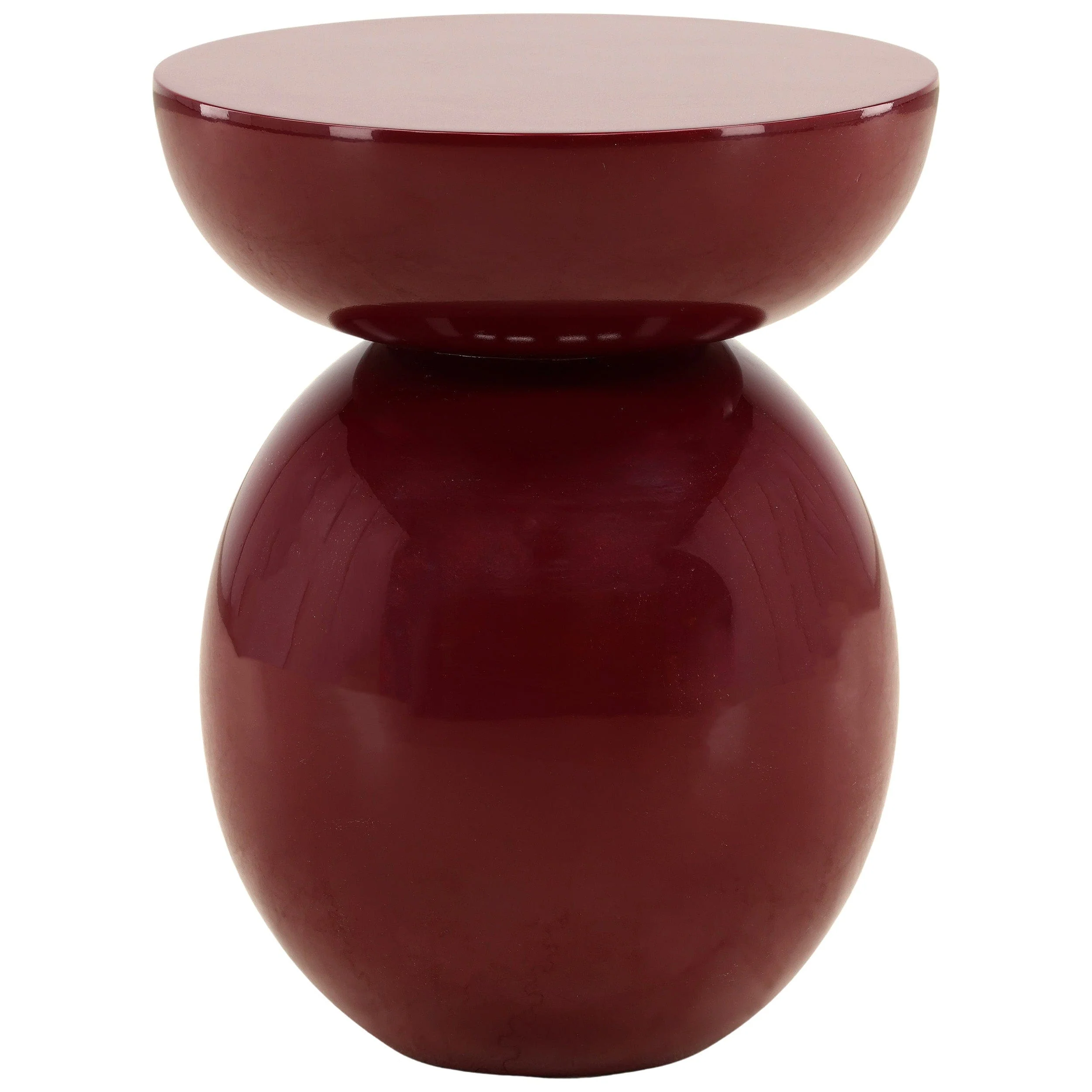 Dax Side Table, Burgundy