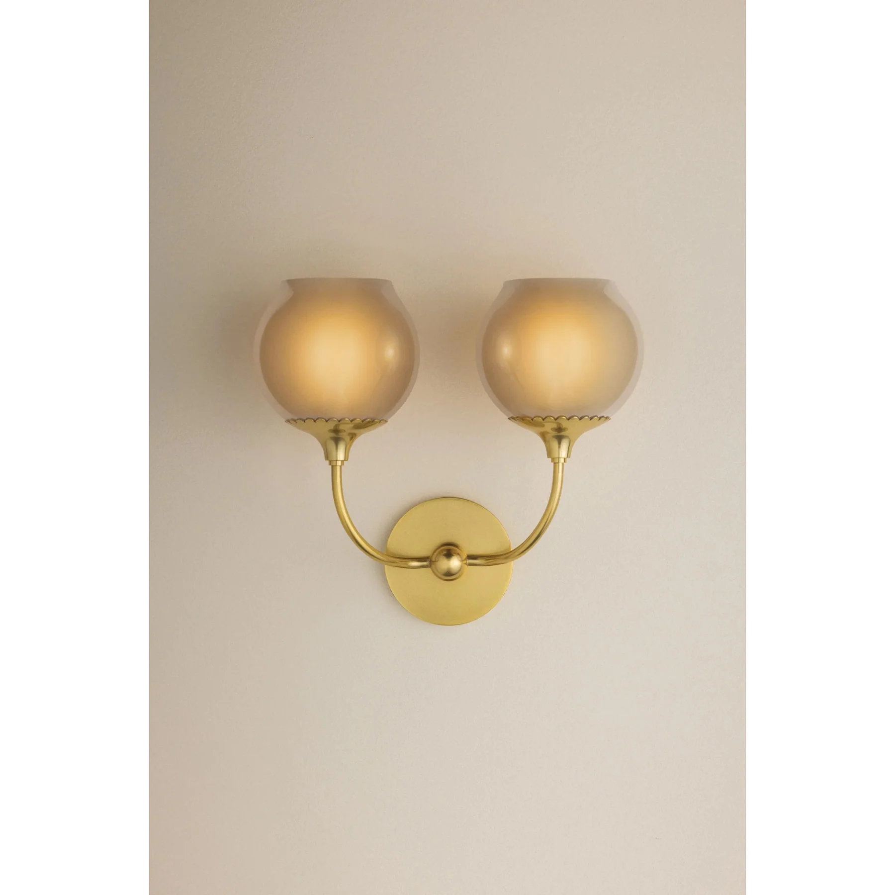 Daya Wall Sconce, Aged Brass - Image 5