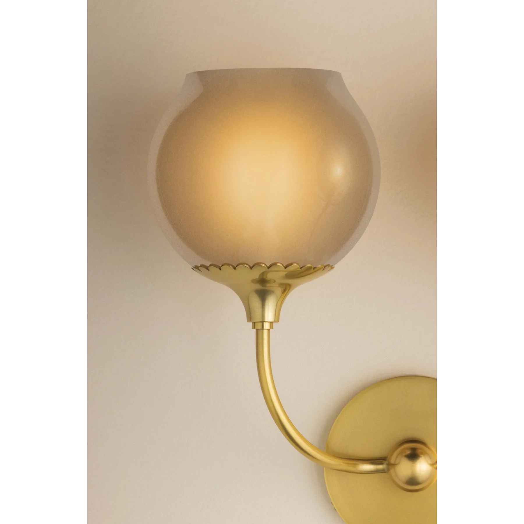 Daya Wall Sconce, Aged Brass - Image 7