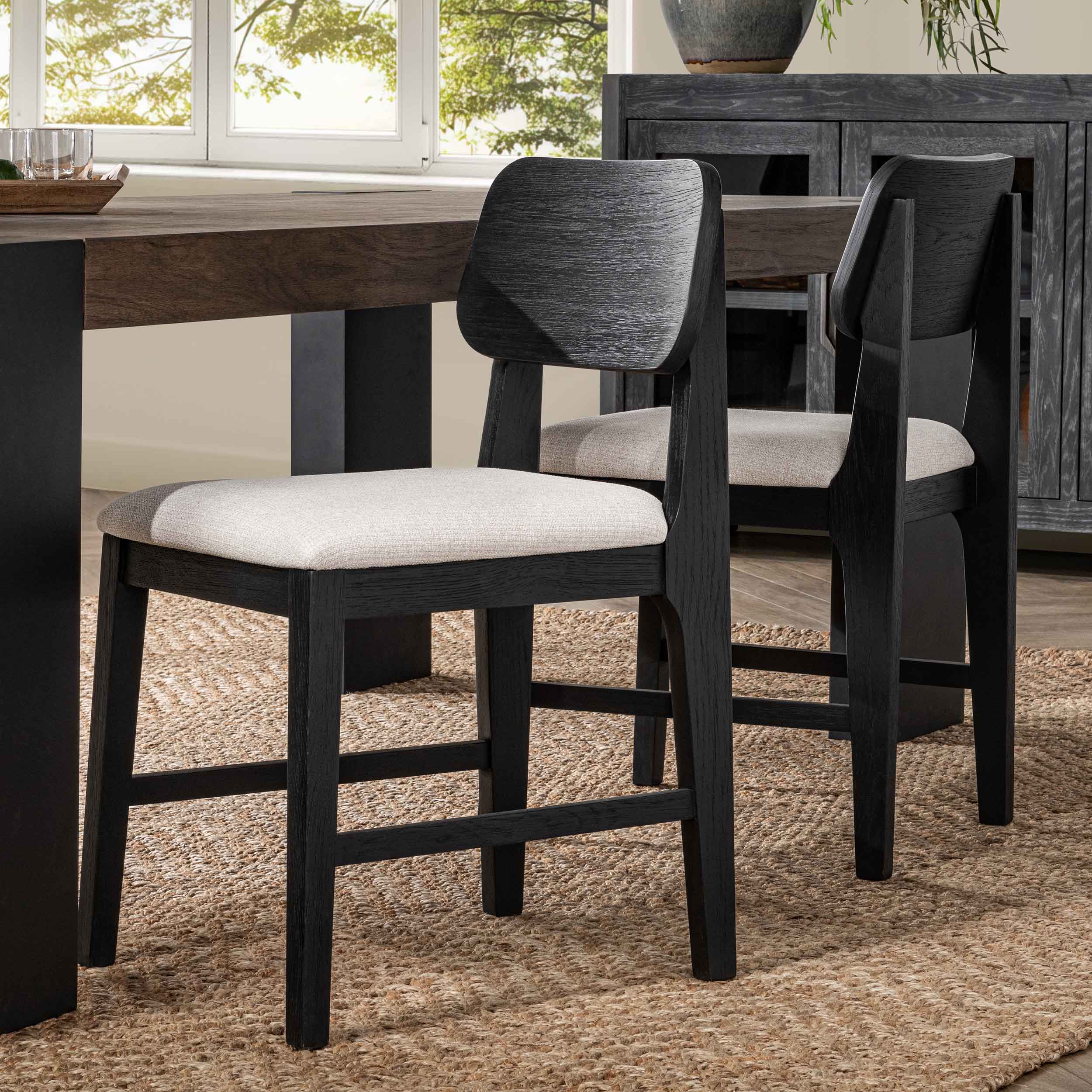 Deaven Dining Chair, Black, Set of 2 - Image 6