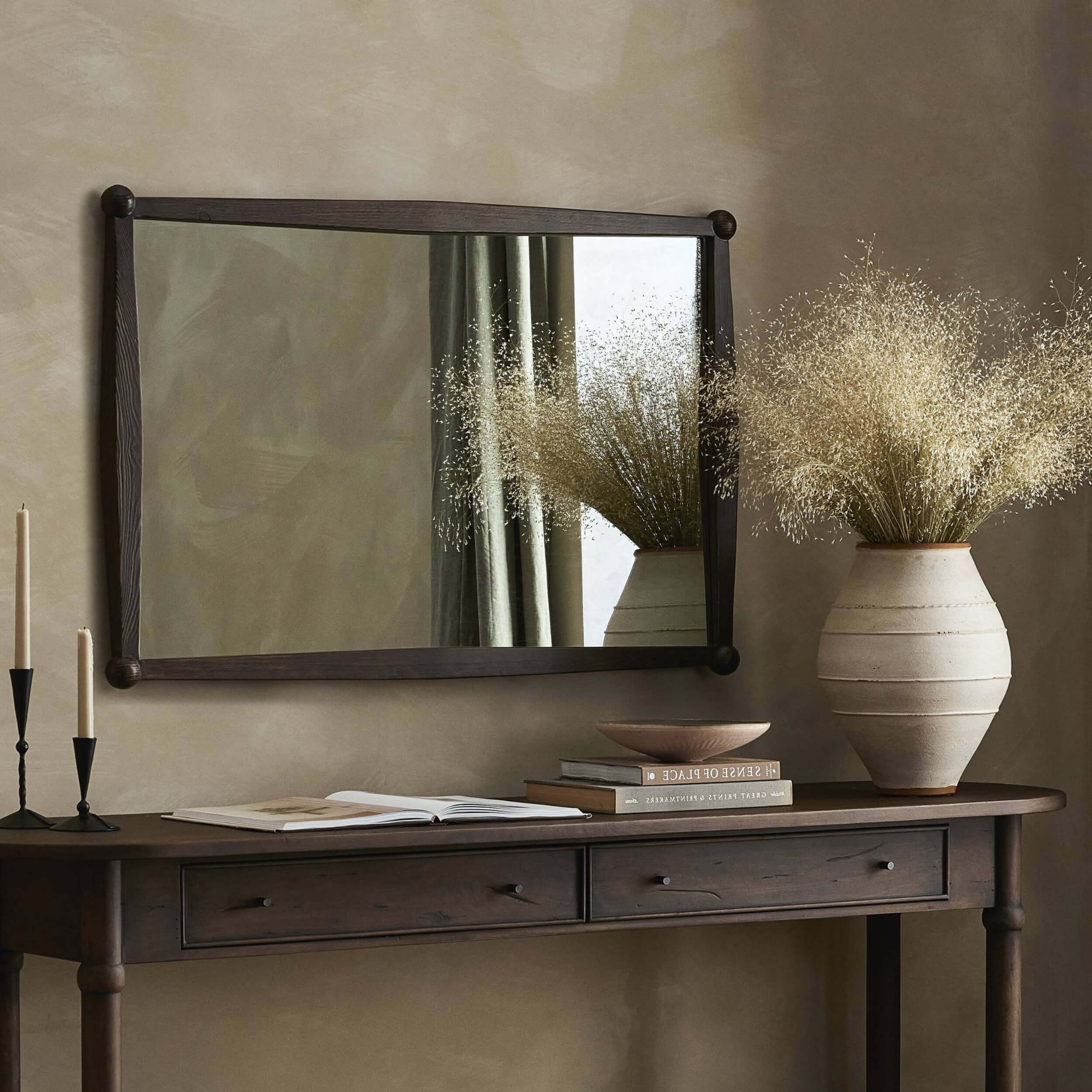 Declan Wall Mirror, Aged Pine by Amber Lewis x Four Hands - Image 4