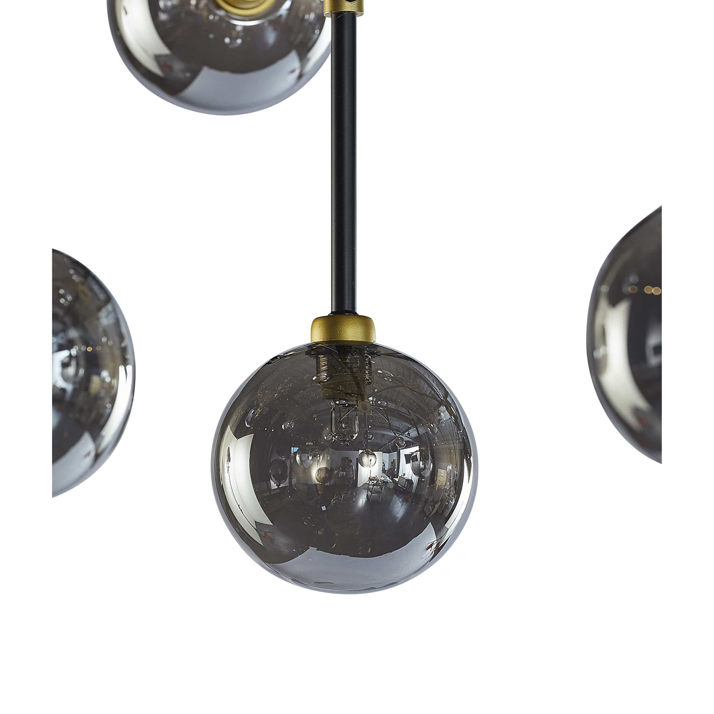 Deimos Large Chandelier, Smoke Grey - Image 5