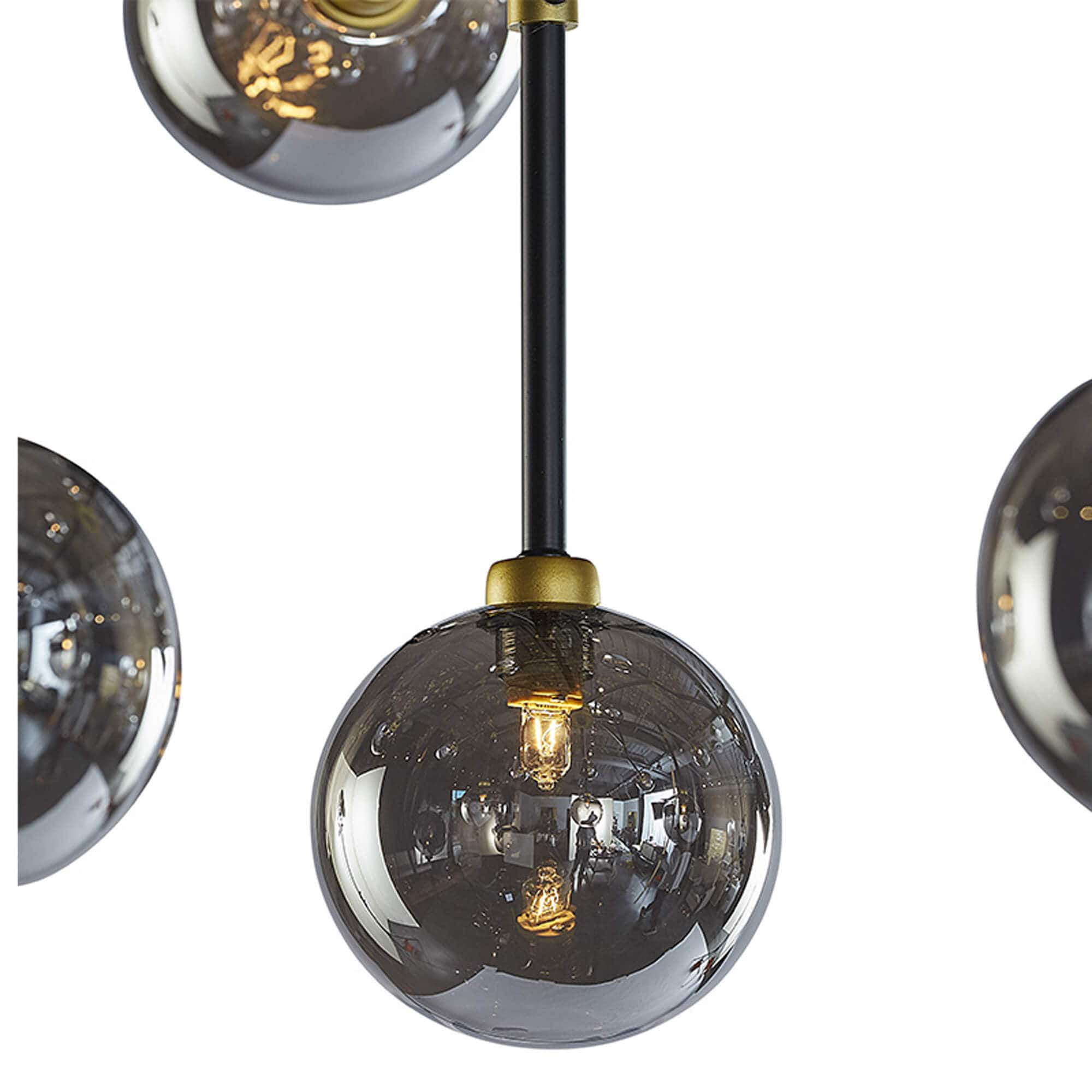 Deimos Large Chandelier, Smoke Grey - Image 4