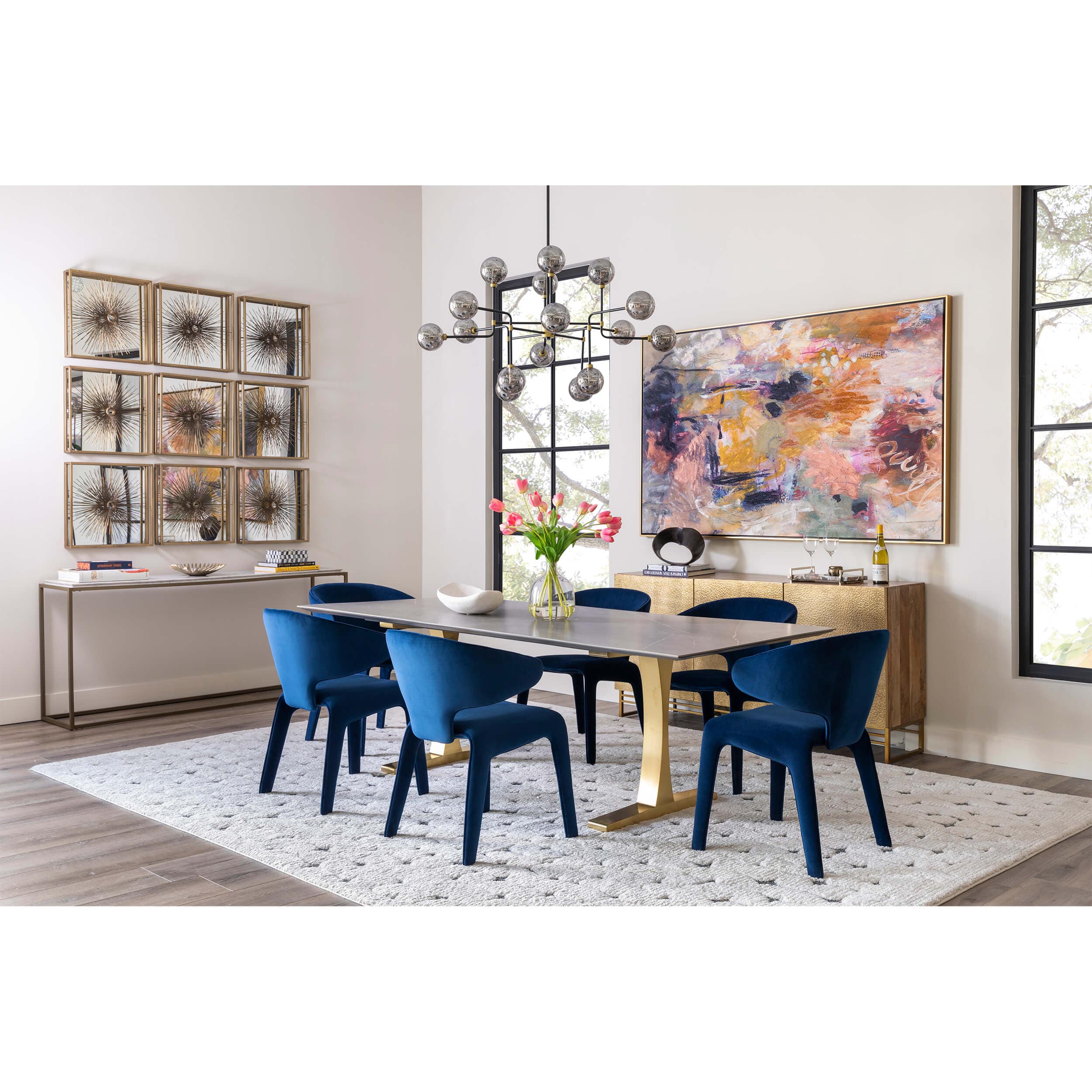 Deimos Large Chandelier, Smoke Grey - Image 7
