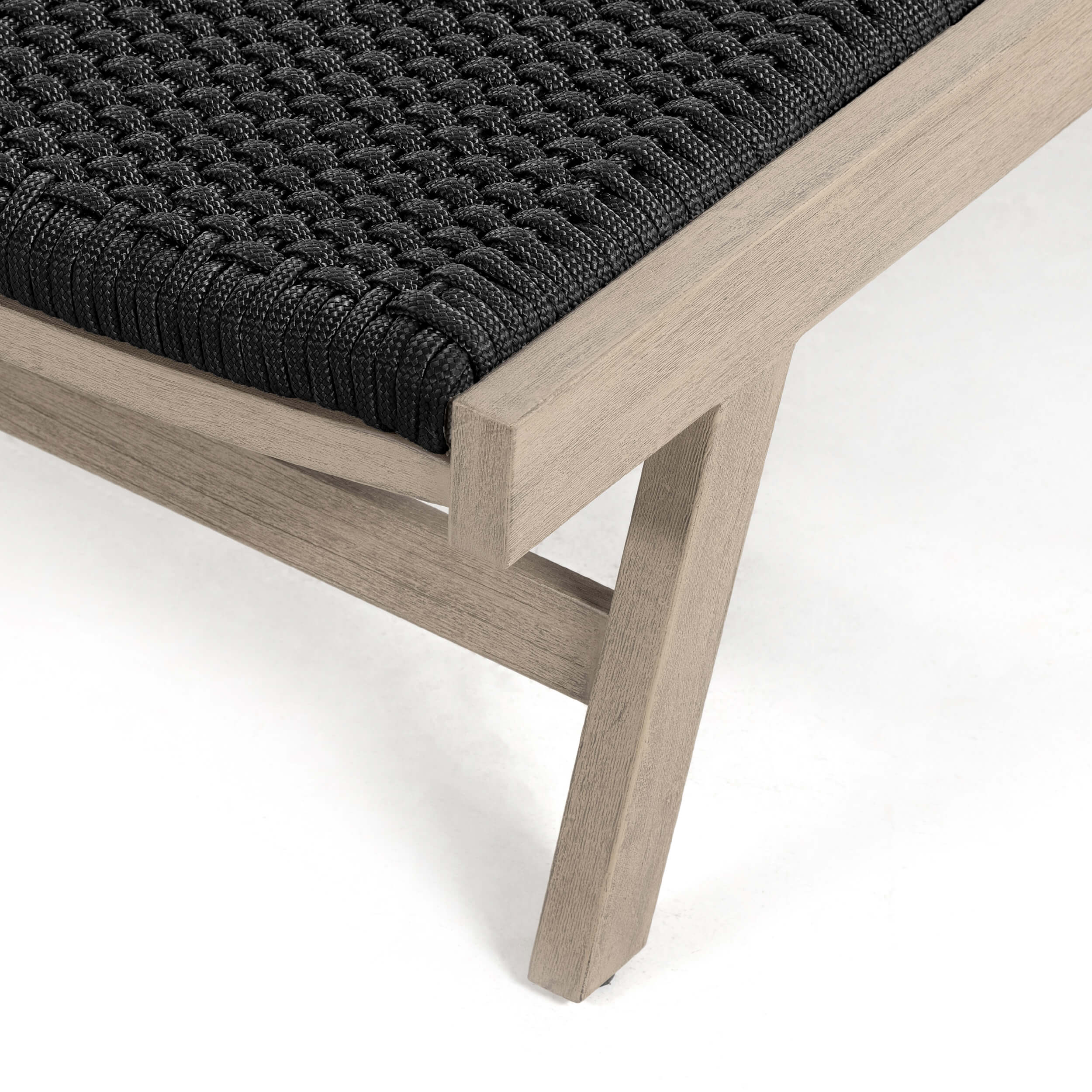 Delano Outdoor Chaise, Weathered Grey by Four Hands - Image 3