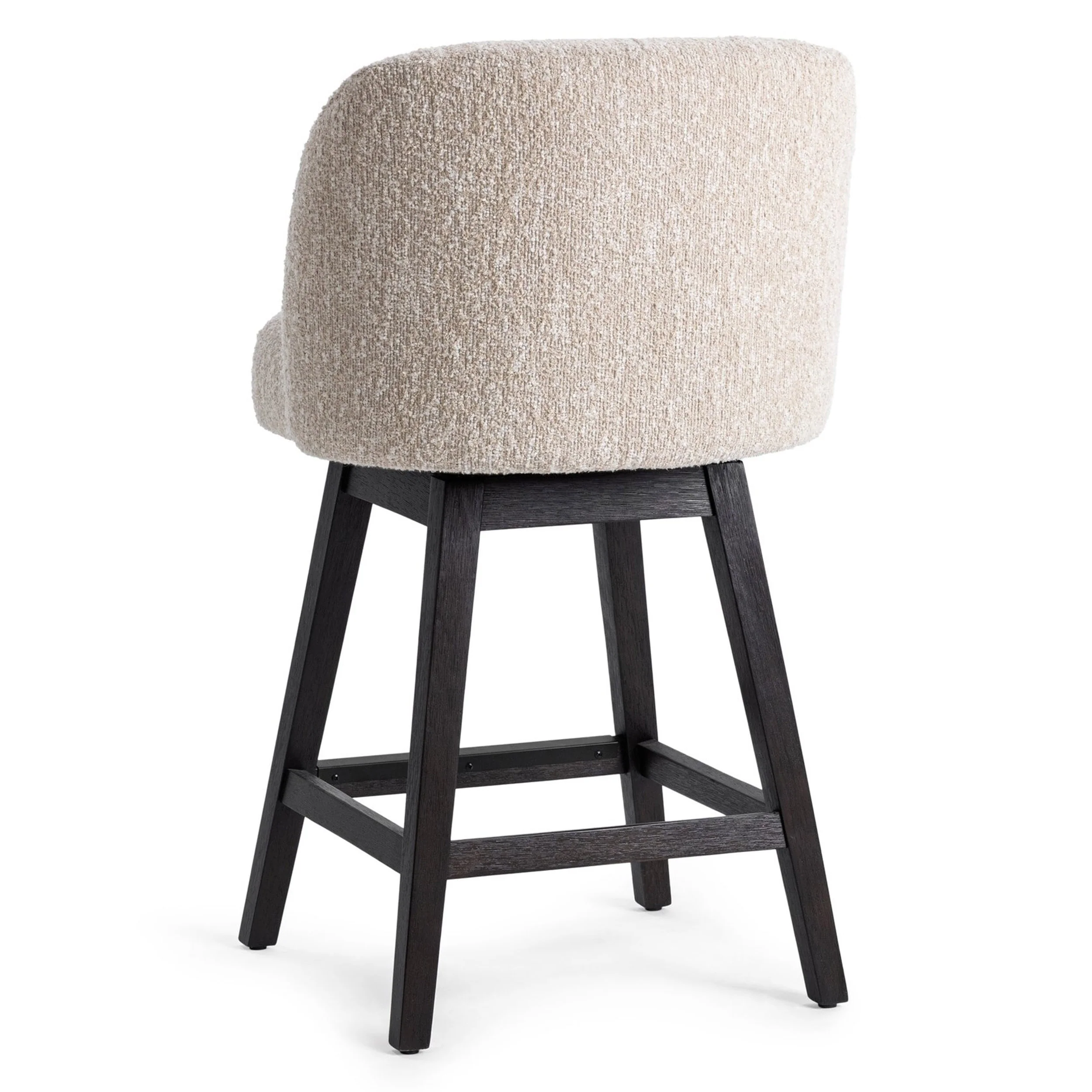 Della Swivel Counter Stool, Sandy Cream - Image 3