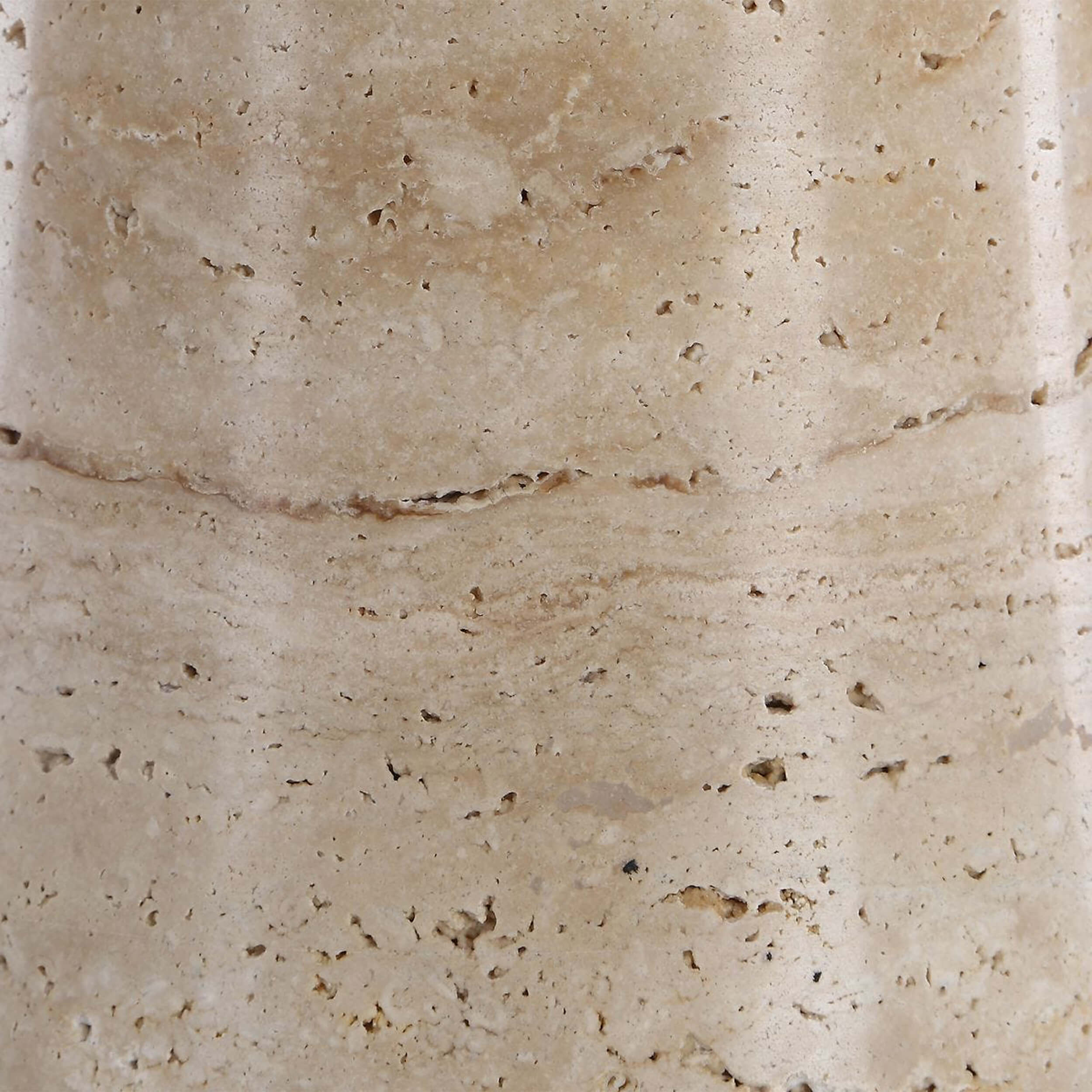 Delmani Lamp, Travertine - Image 3