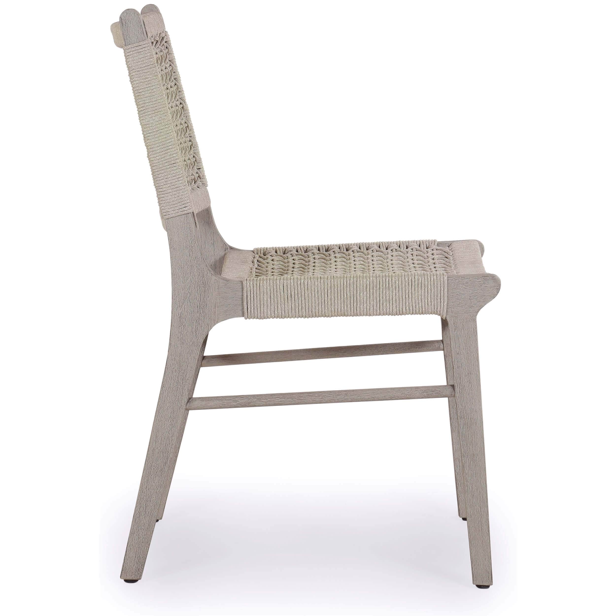 Delmar Outdoor Dining Chair, Weathered Grey, Set of 2 by Four Hands - Image 3