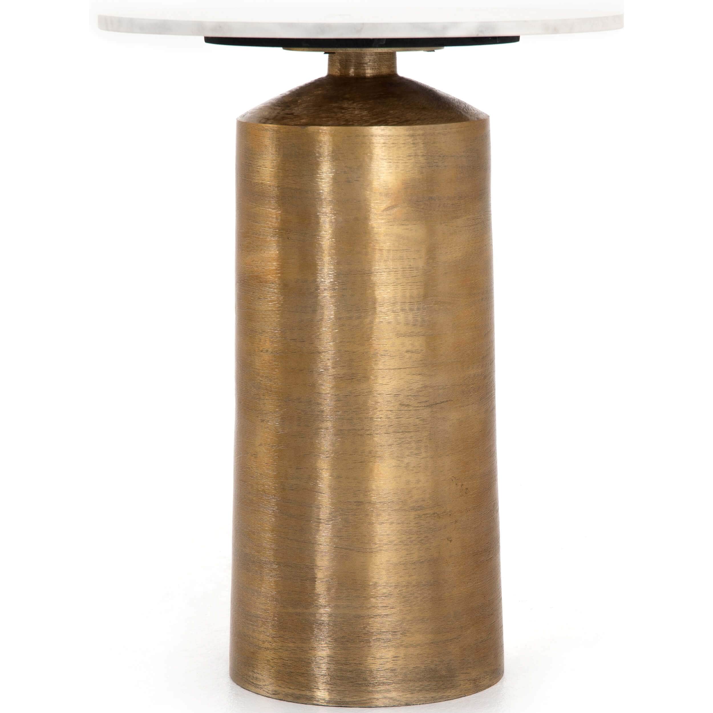 Delune Nightstand, White Marble by Four Hands - Image 2