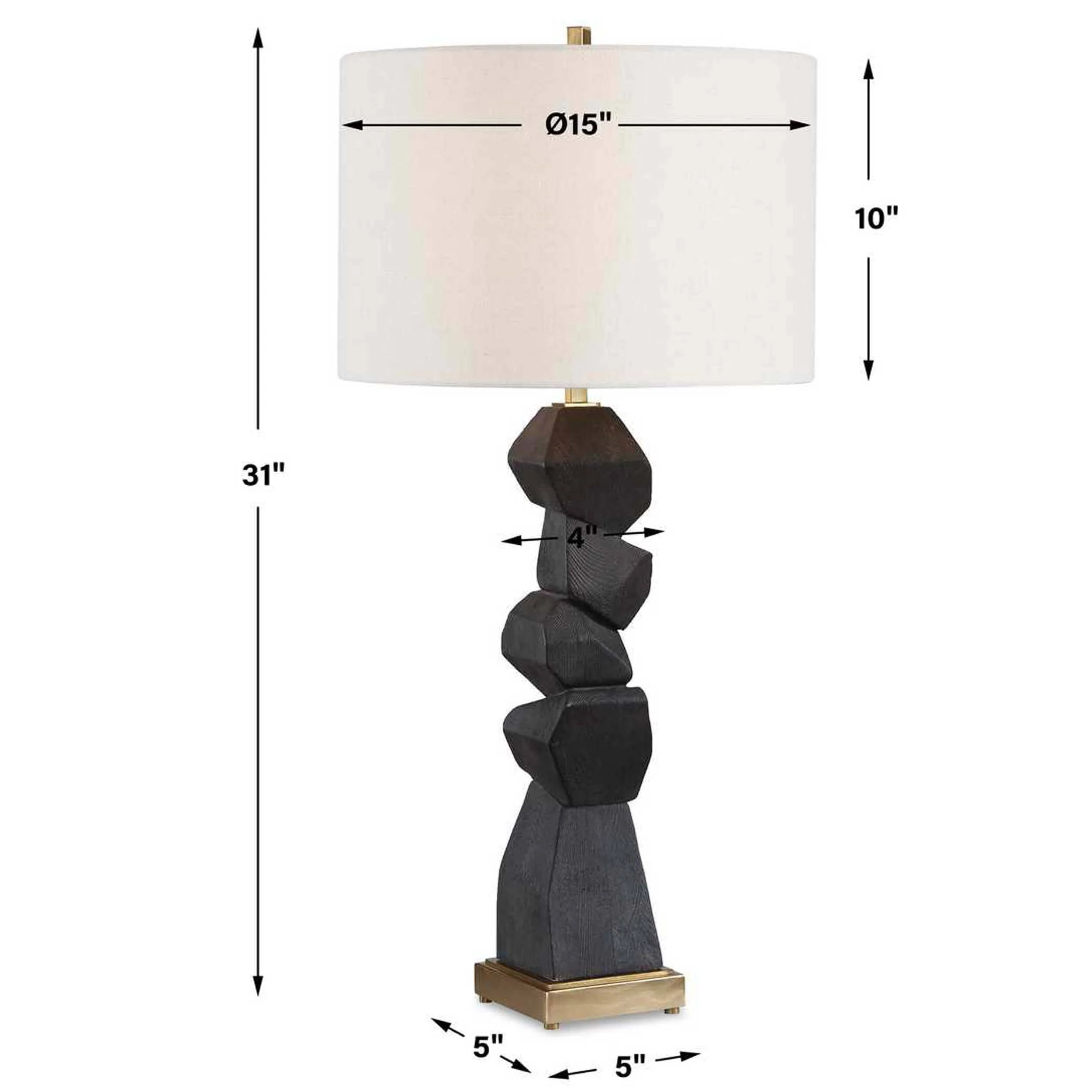 Demelo Table Lamp, Deep Walnut - Image 5