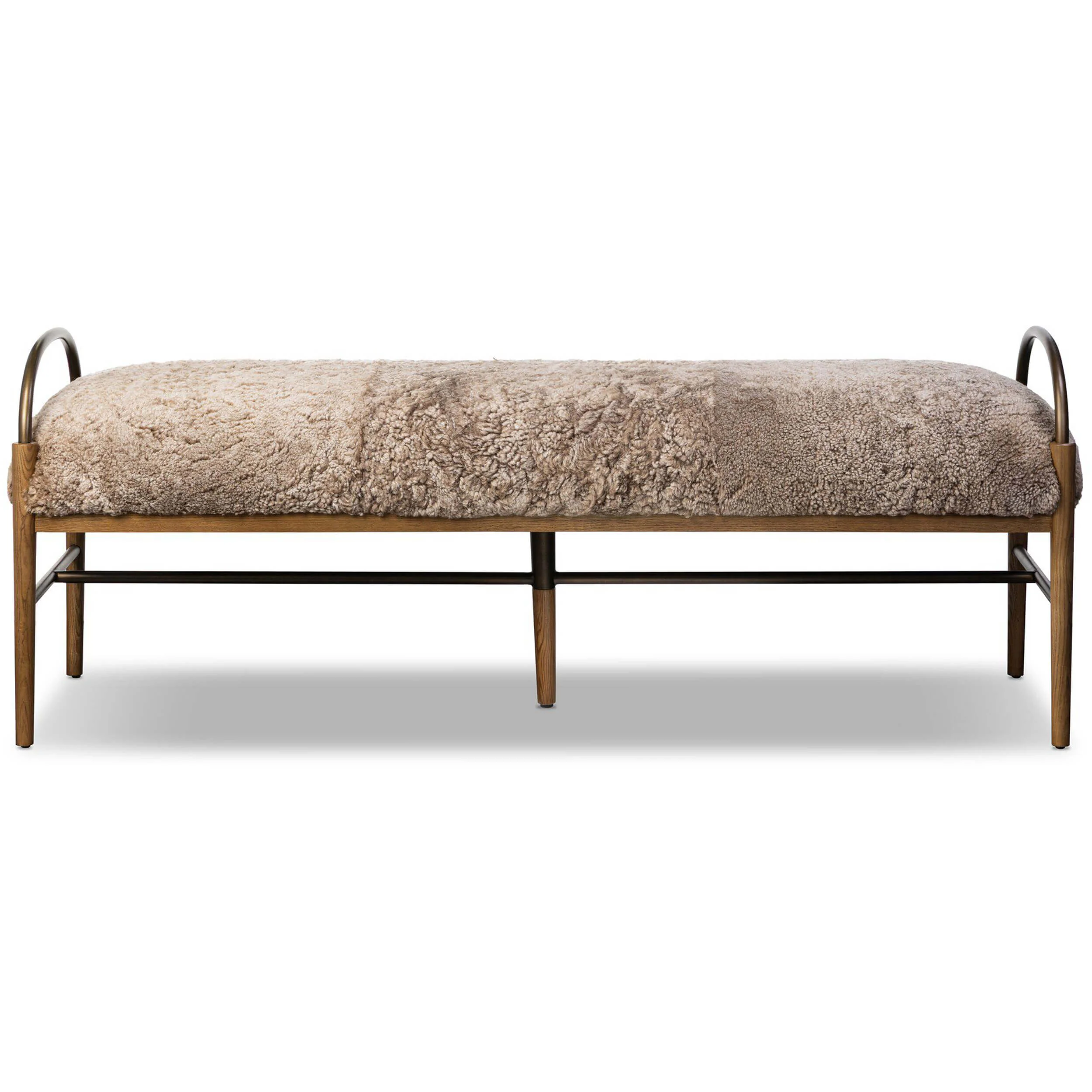 Demi Accent Bench, Beige by Amber Lewis x Four Hands - Image 10