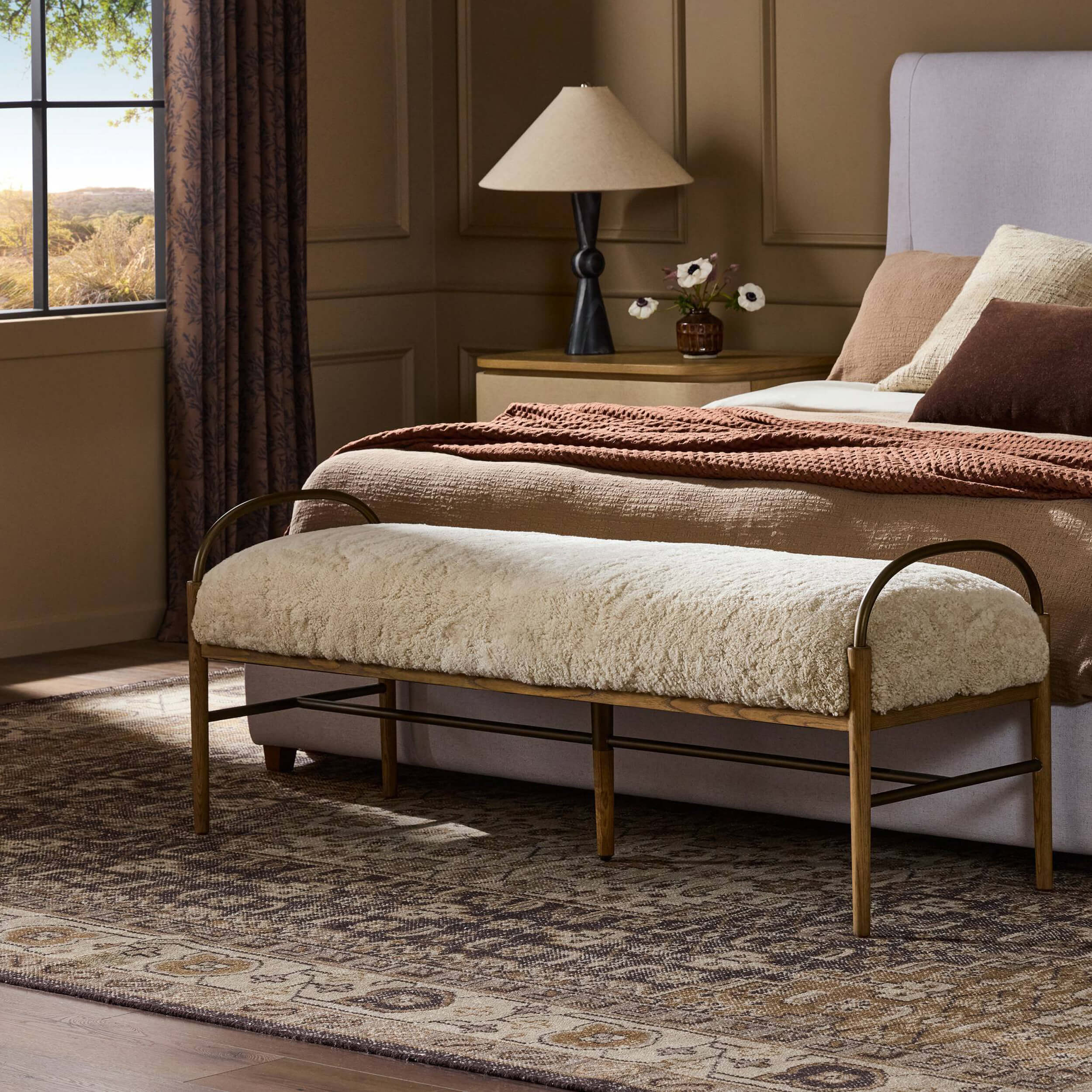 Demi Accent Bench, Beige by Amber Lewis x Four Hands - Image 15