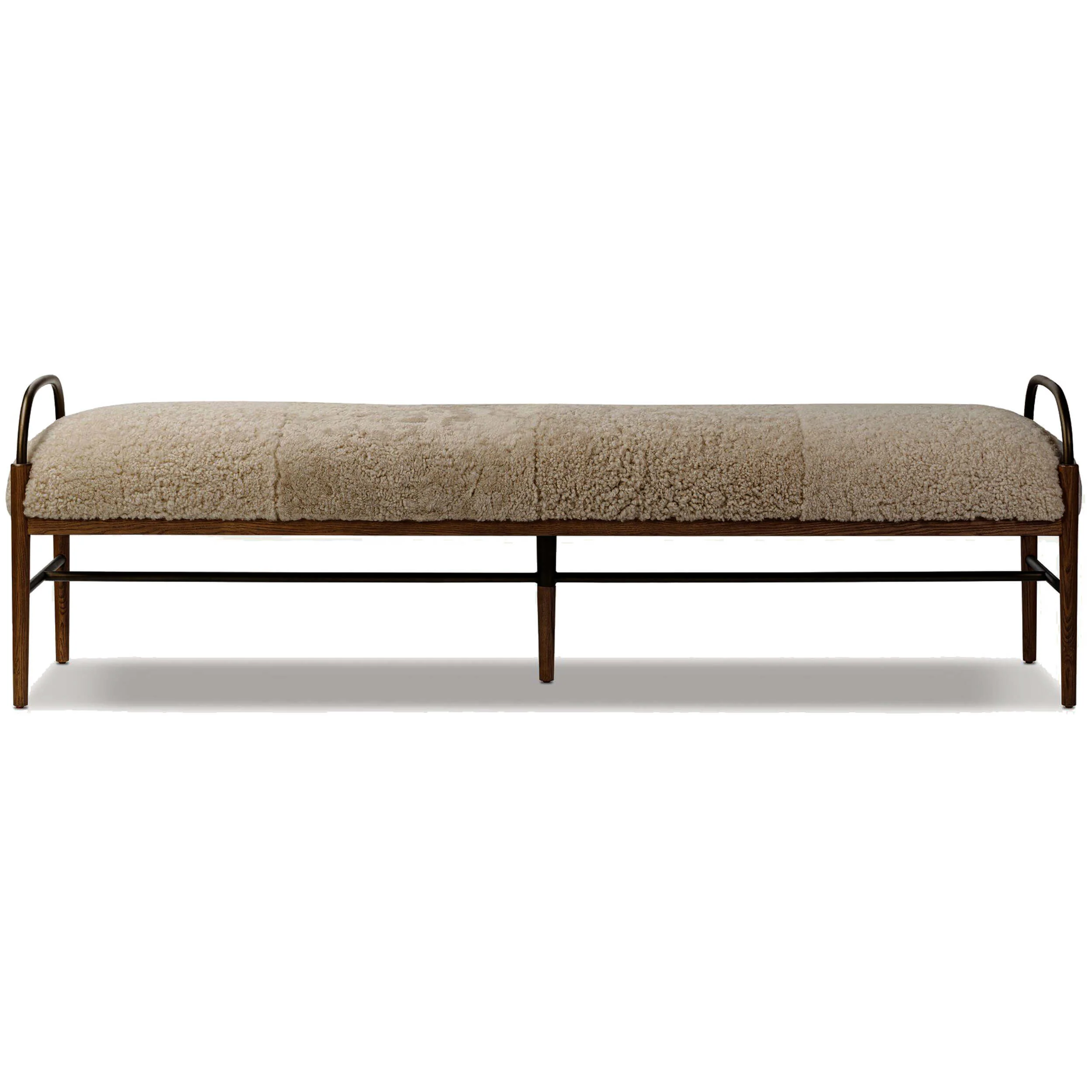 Demi Accent Bench, Beige by Amber Lewis x Four Hands - Image 2