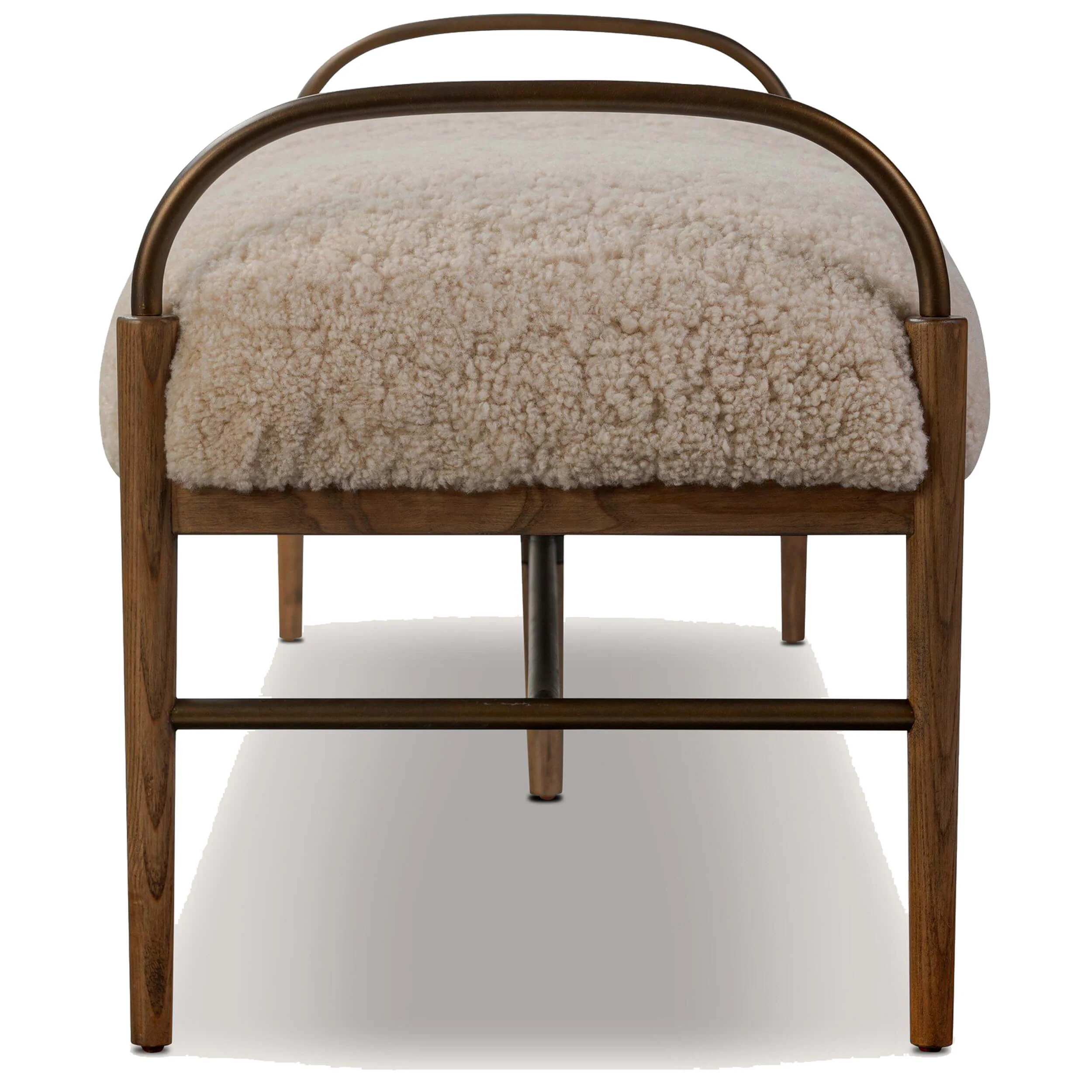 Demi Accent Bench, Beige by Amber Lewis x Four Hands - Image 3