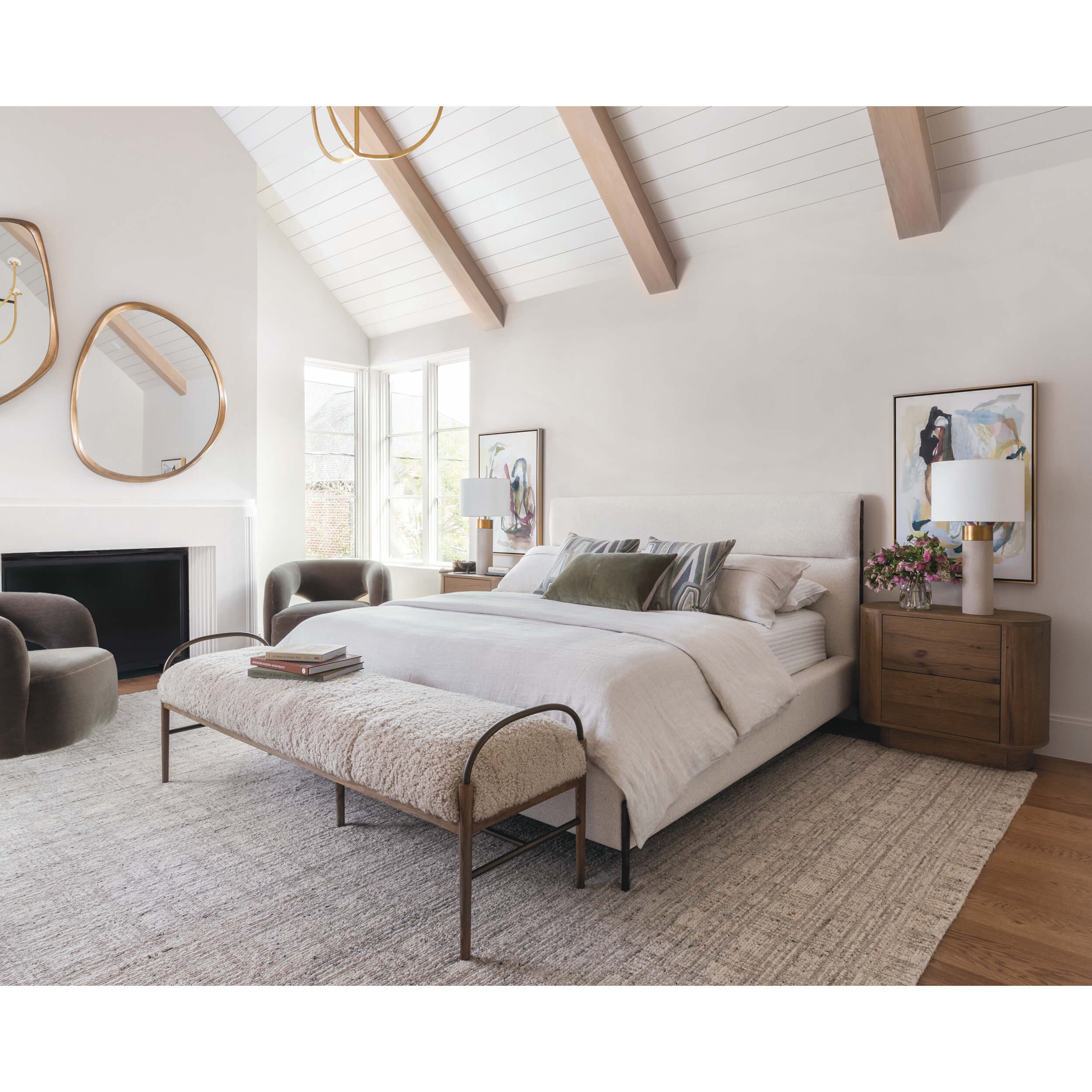 Demi Accent Bench, Beige by Amber Lewis x Four Hands - Image 7