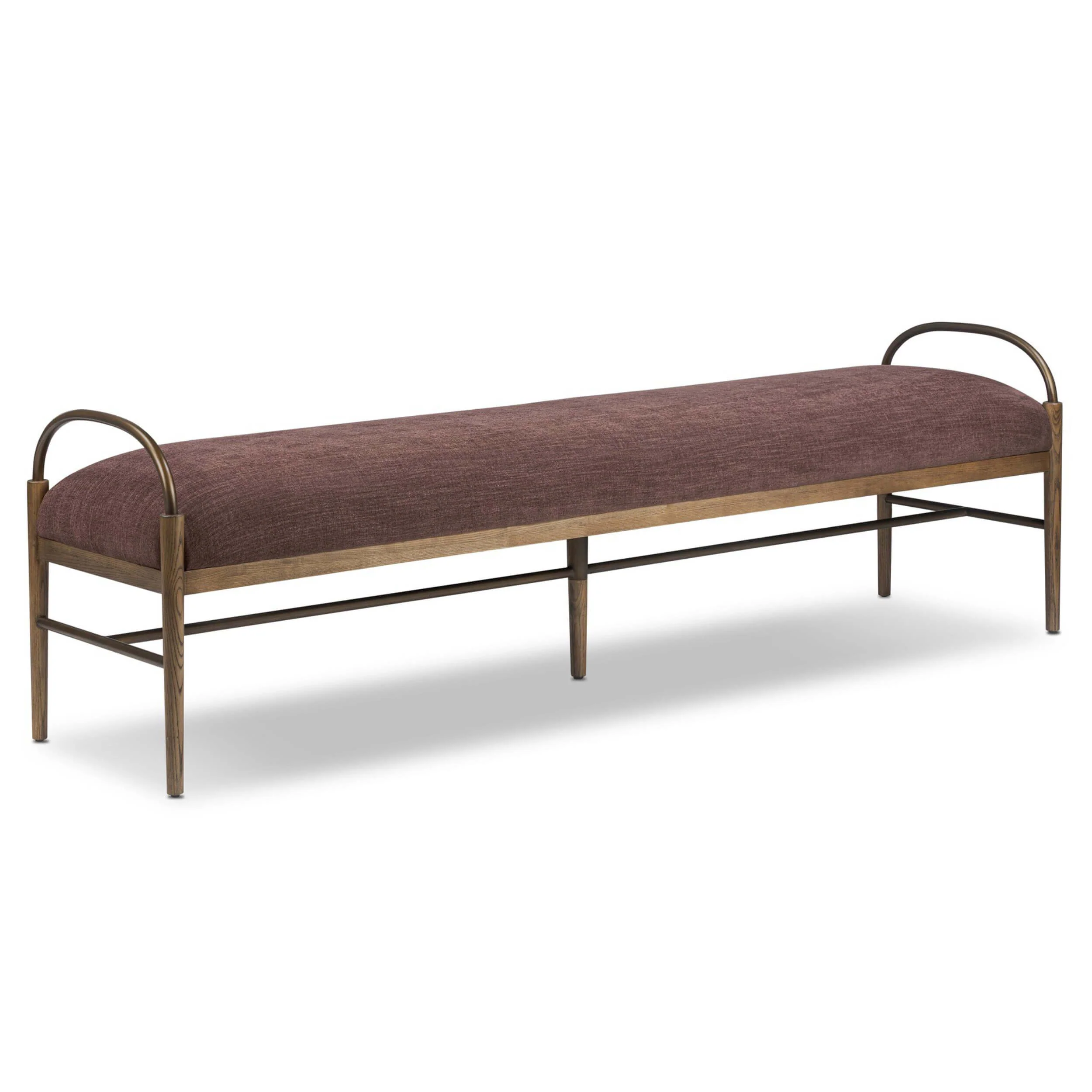 Demi Accent Bench, Laughlin Plum by Amber Lewis x Four Hands