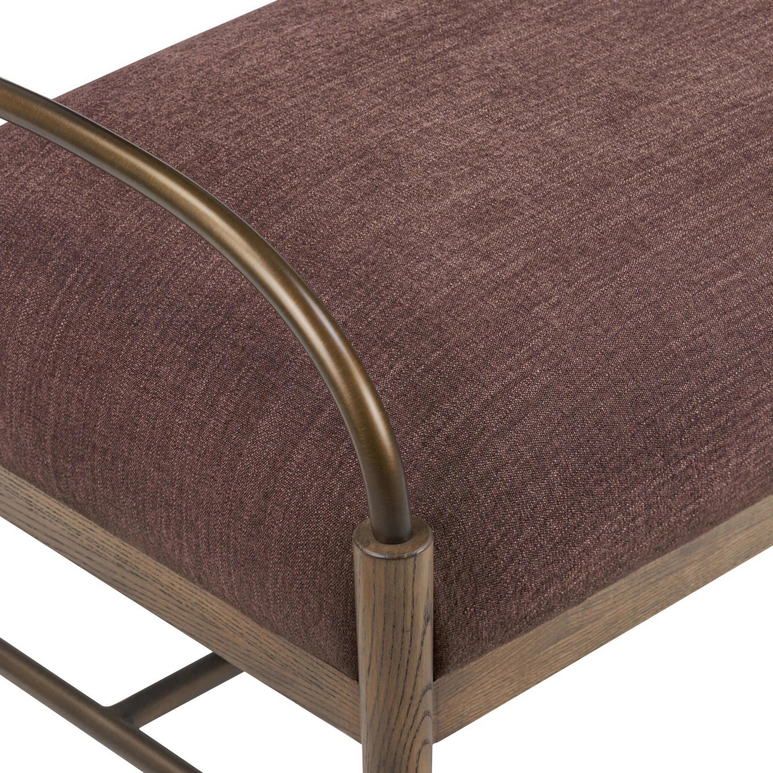 Demi Accent Bench, Laughlin Plum by Amber Lewis x Four Hands - Image 4