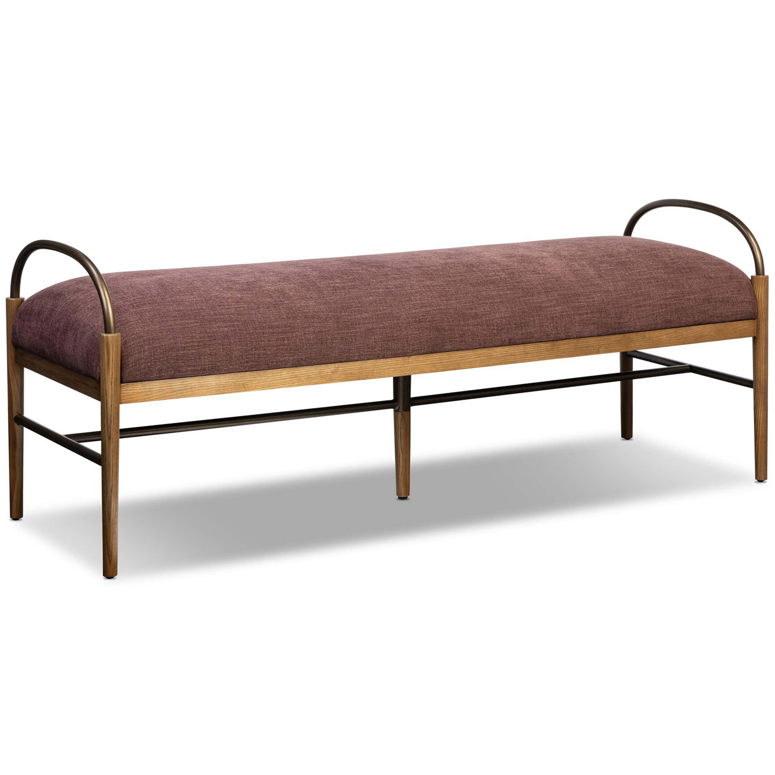 Demi Accent Bench, Laughlin Plum by Amber Lewis x Four Hands - Image 6