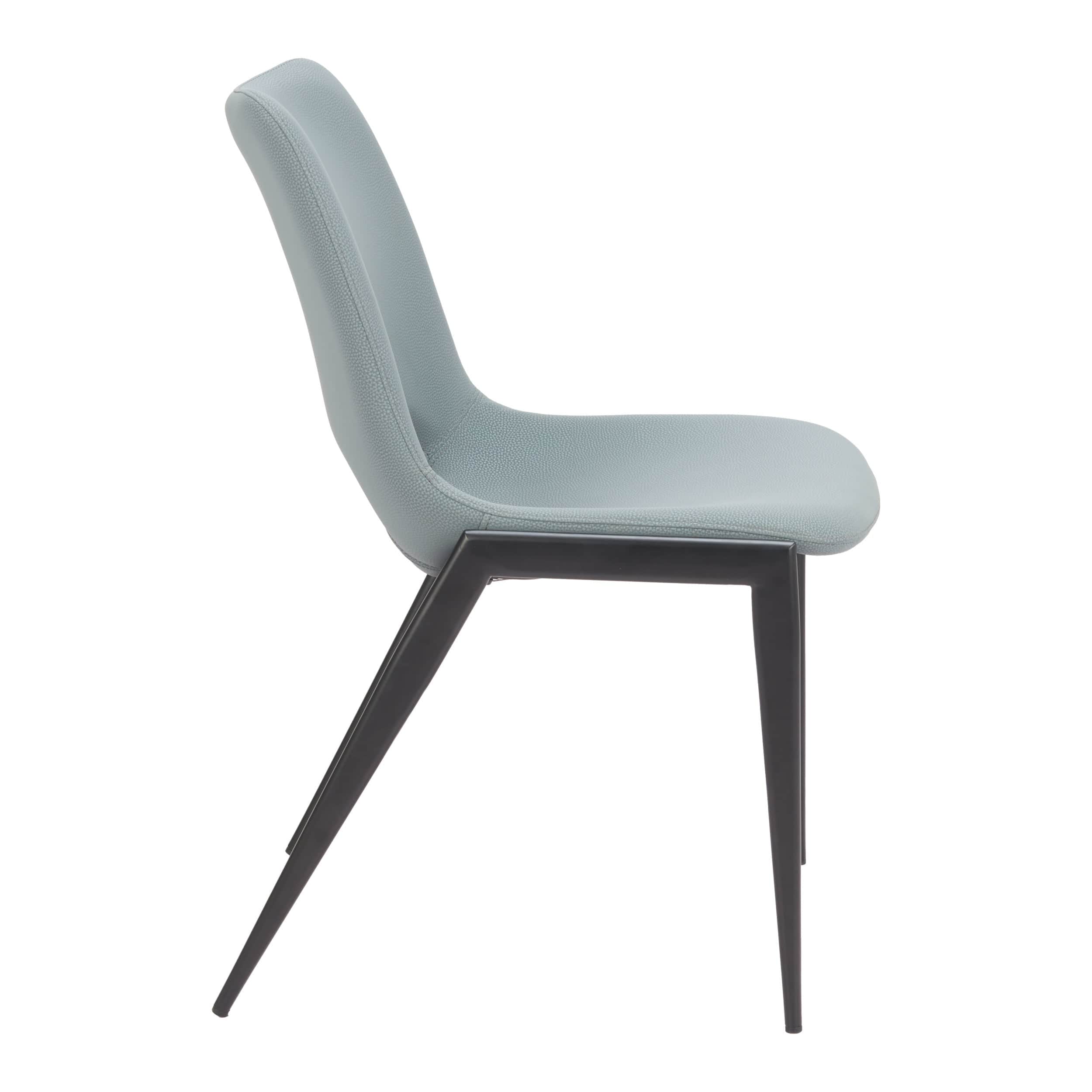 Desi Armless Dining Chair, Azure Gray, Set of 2 - Image 4