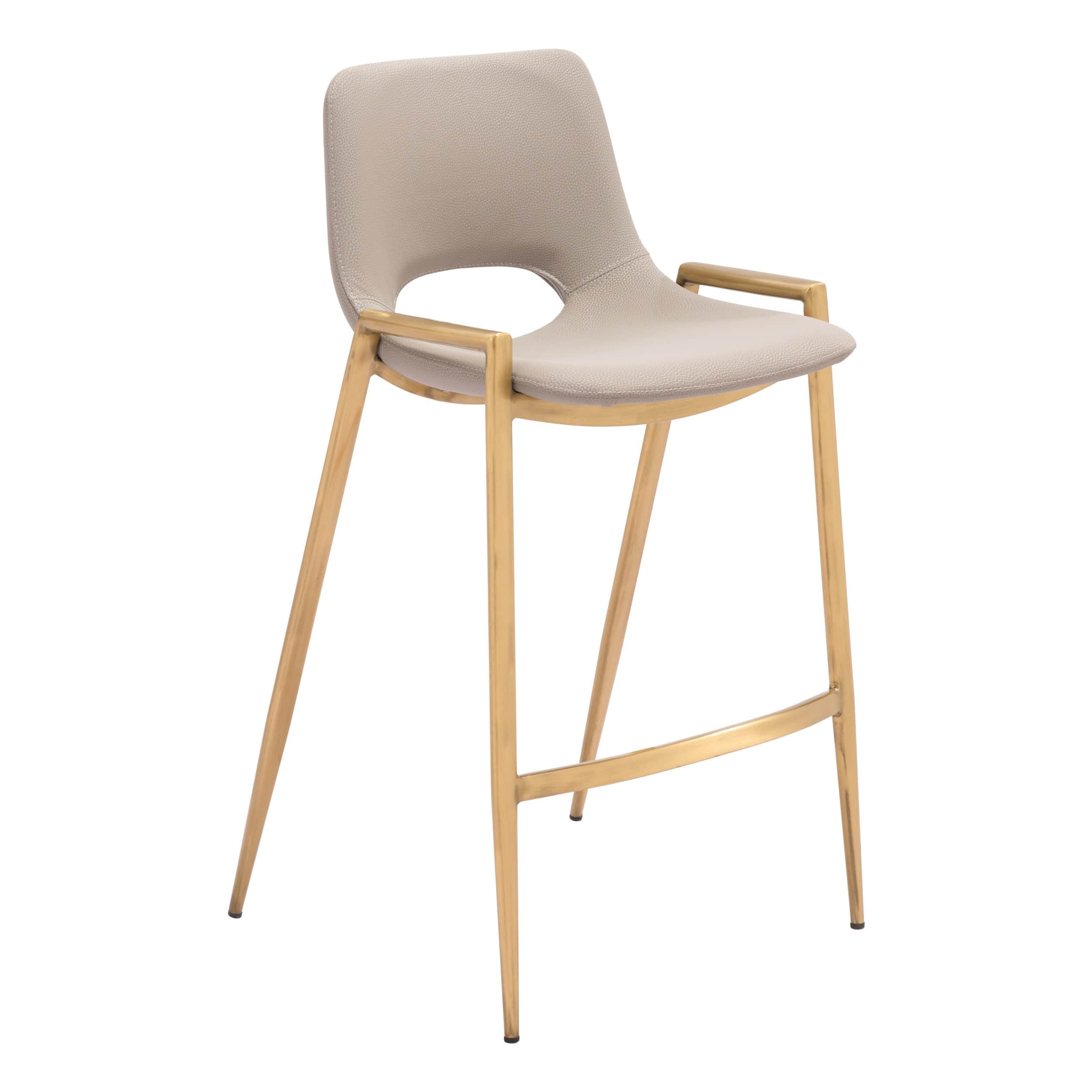 Desi Counter Stool, Beige, Set of 2