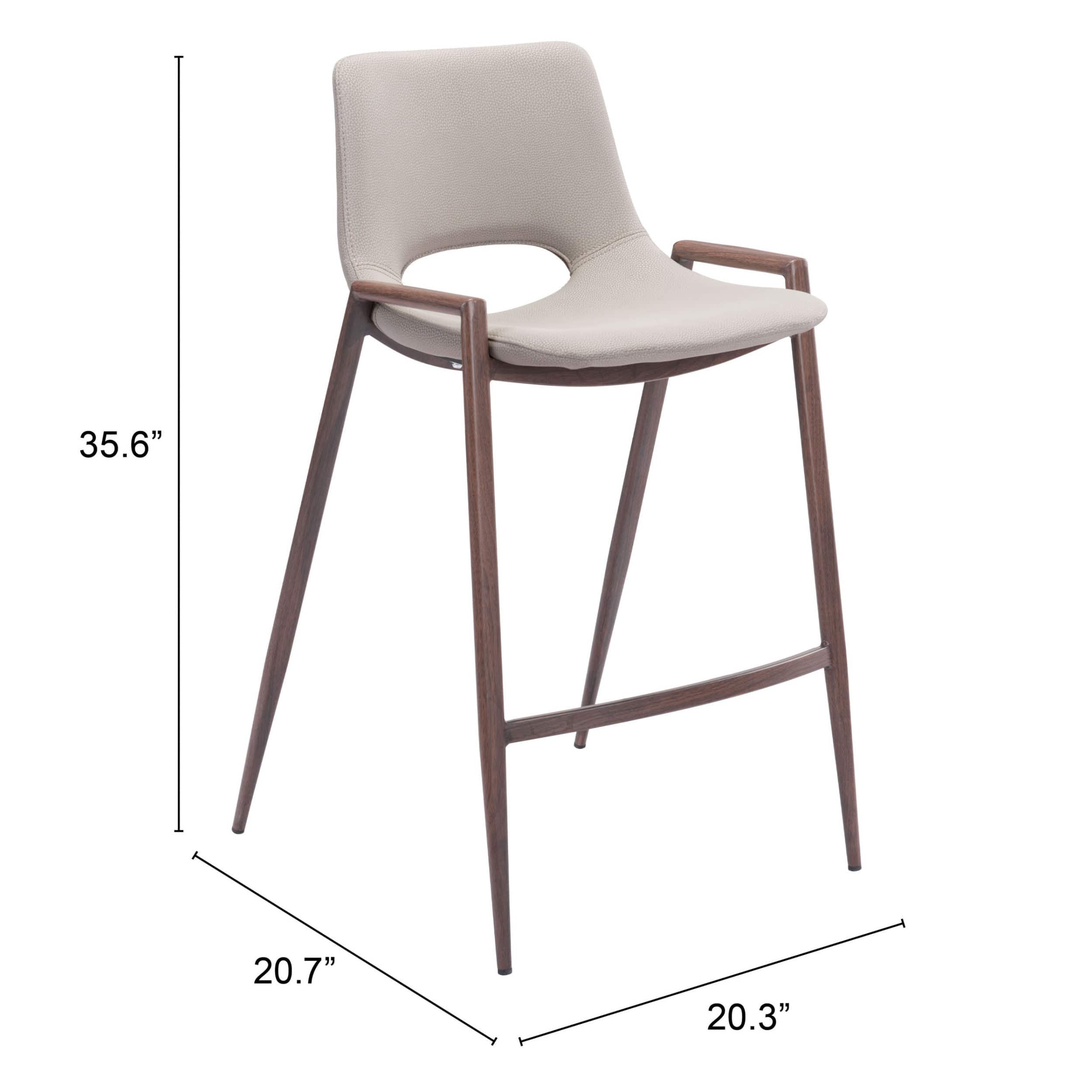 Desi Counter Stool, Beige, Set of 2 - Image 7