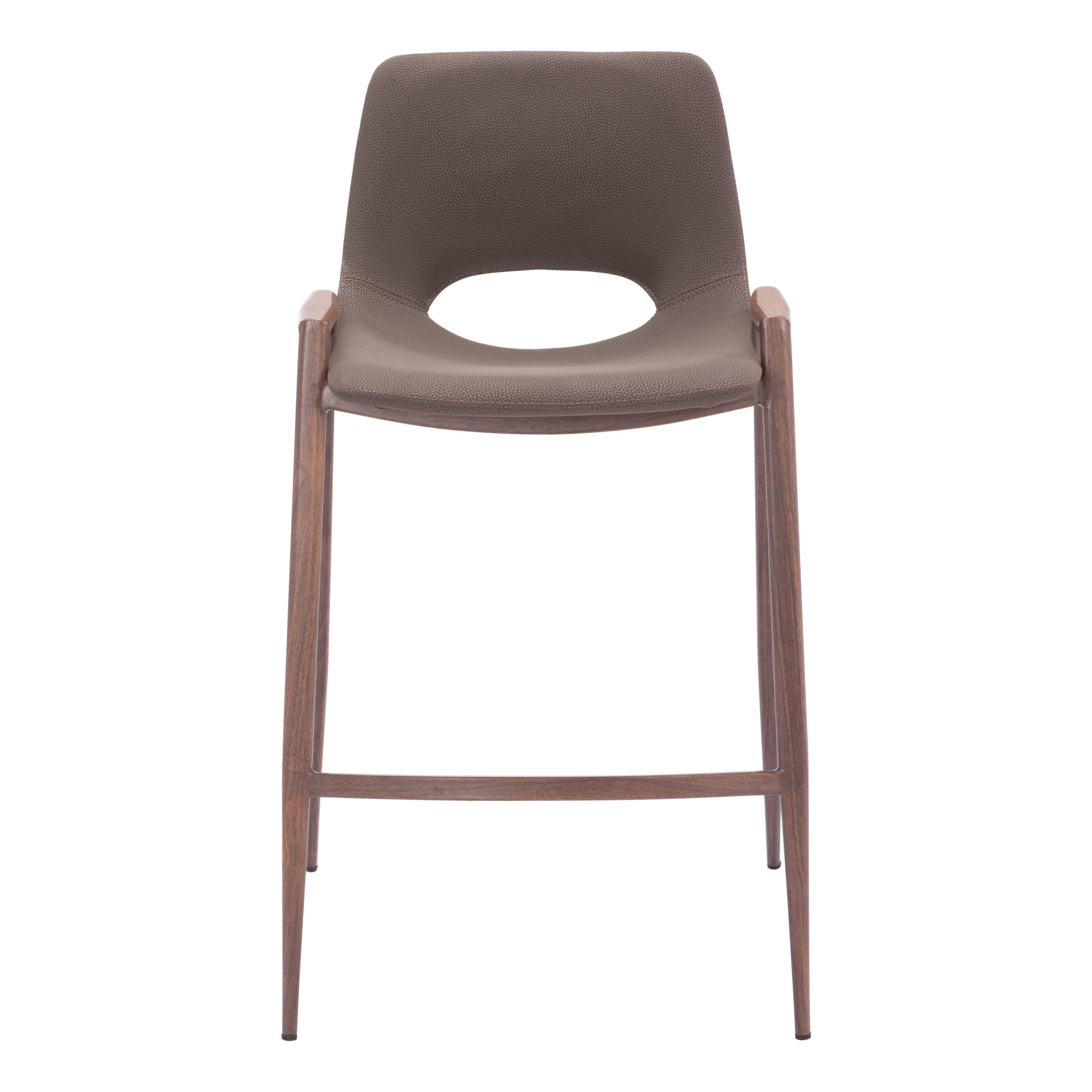 Desi Counter Stool, Brown, Set of 2 - Image 2