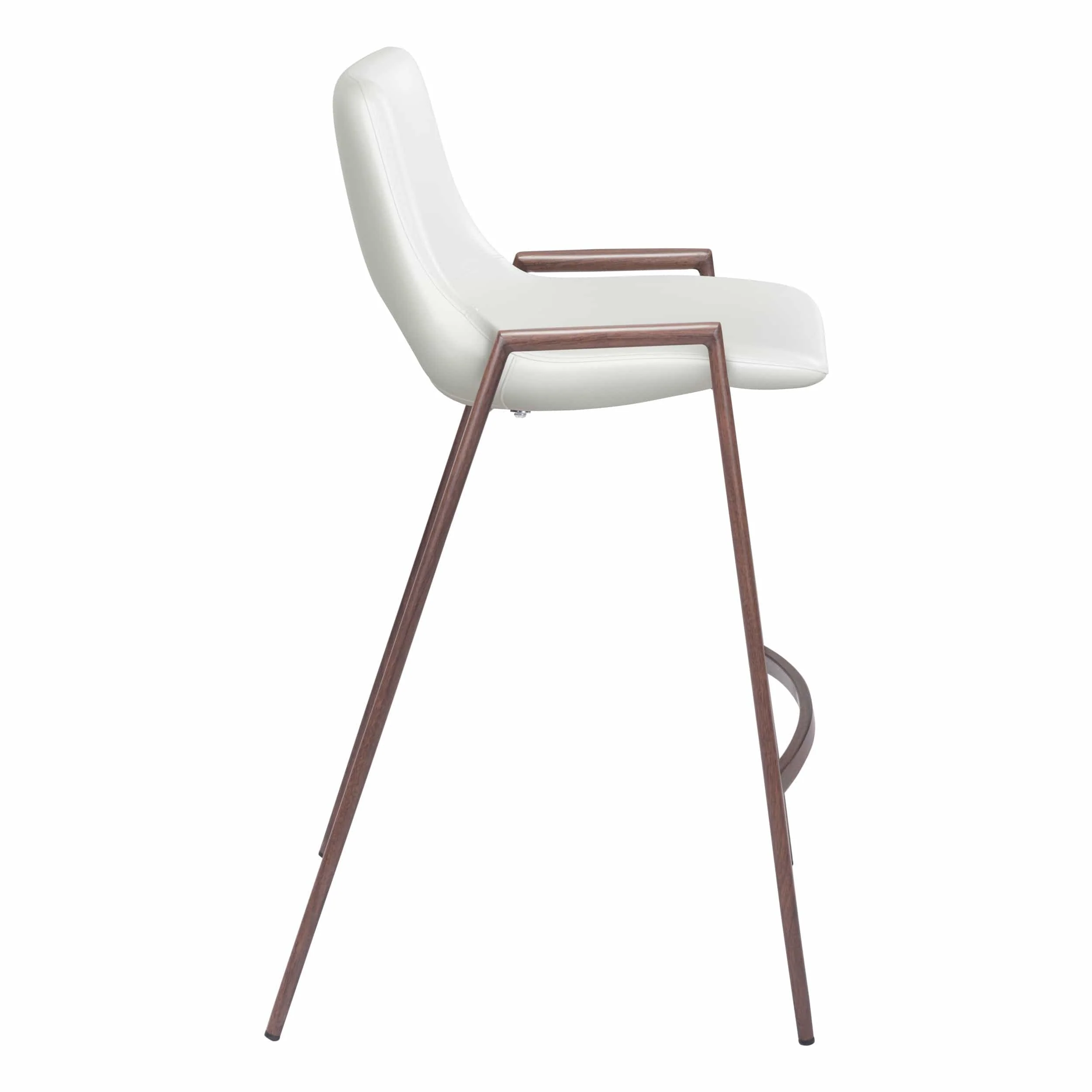 Desi Counter Stool, White, Set of 2 - Image 3