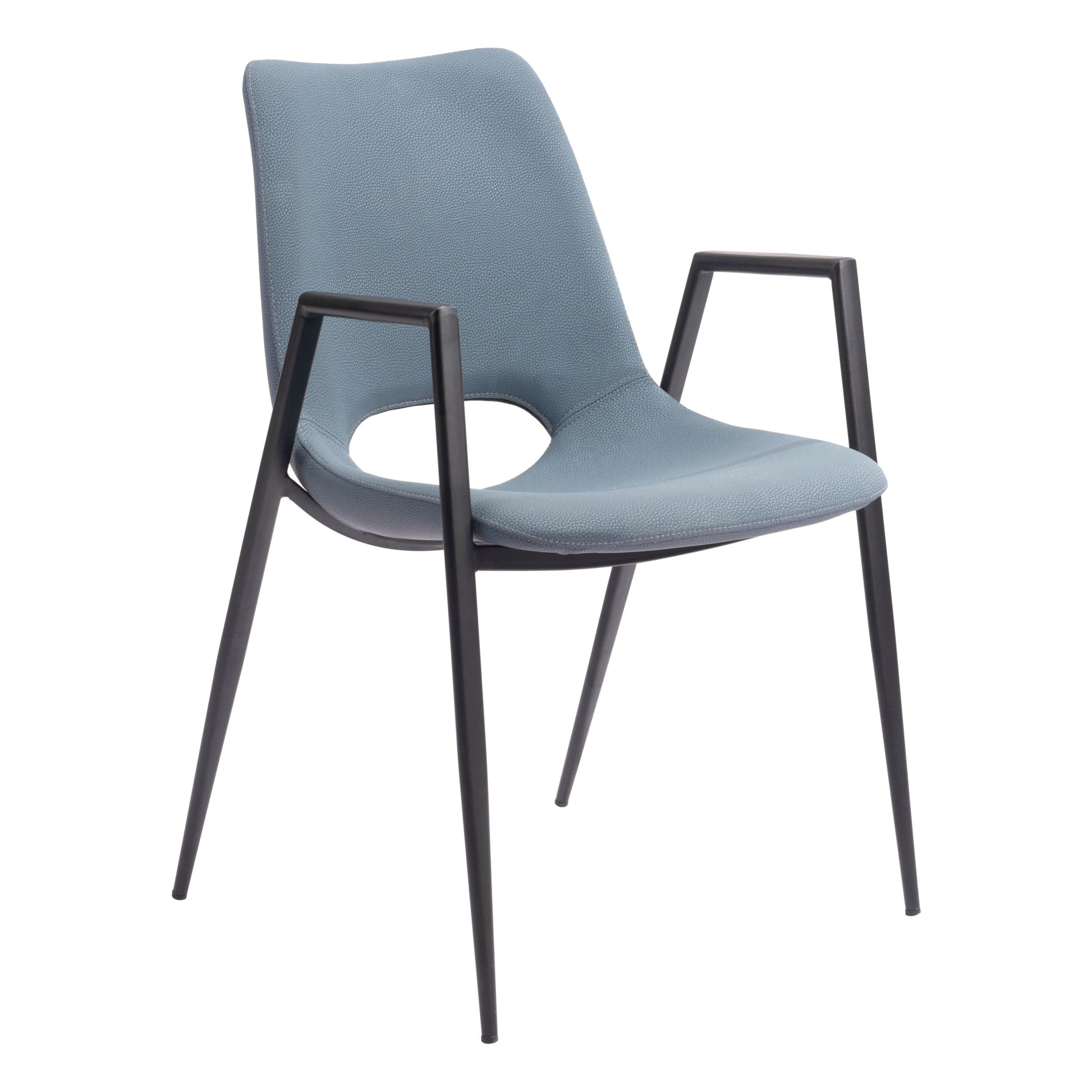 Desi Dining Chair, Azure Gray, Set of 2