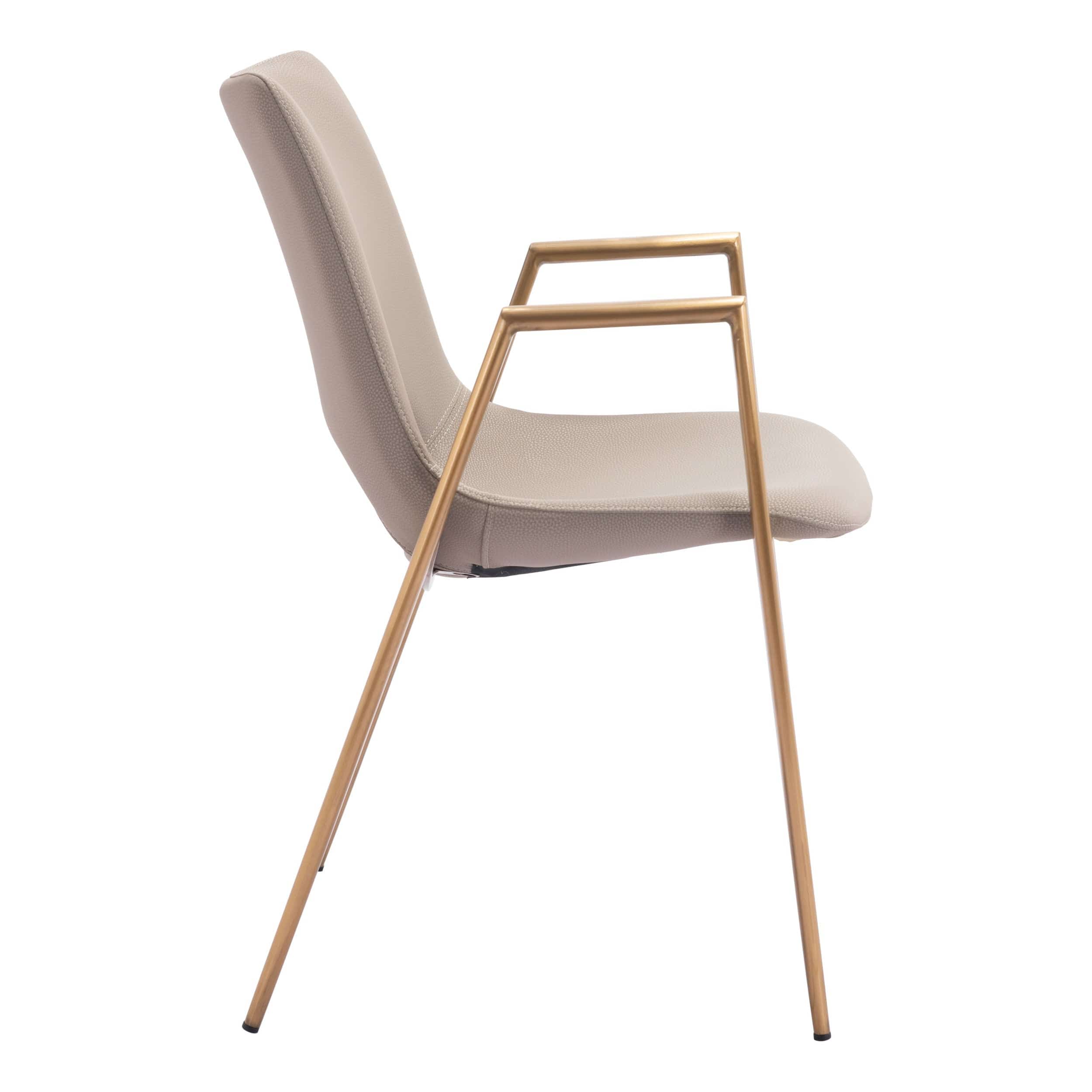 Desi Dining Chair, Beige, Set of 2 - Image 2