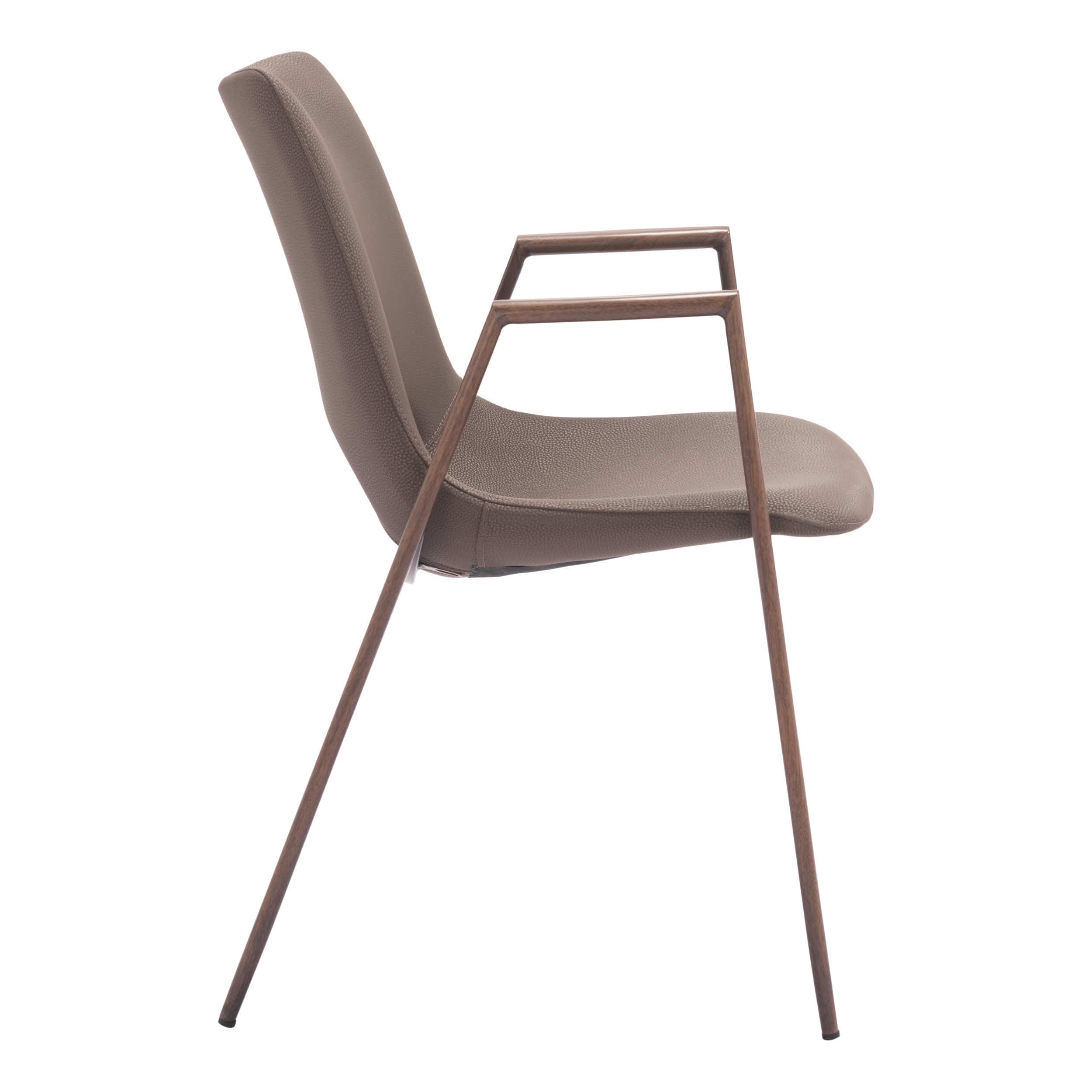 Desi Dining Chair, Brown, Set of 2 - Image 2