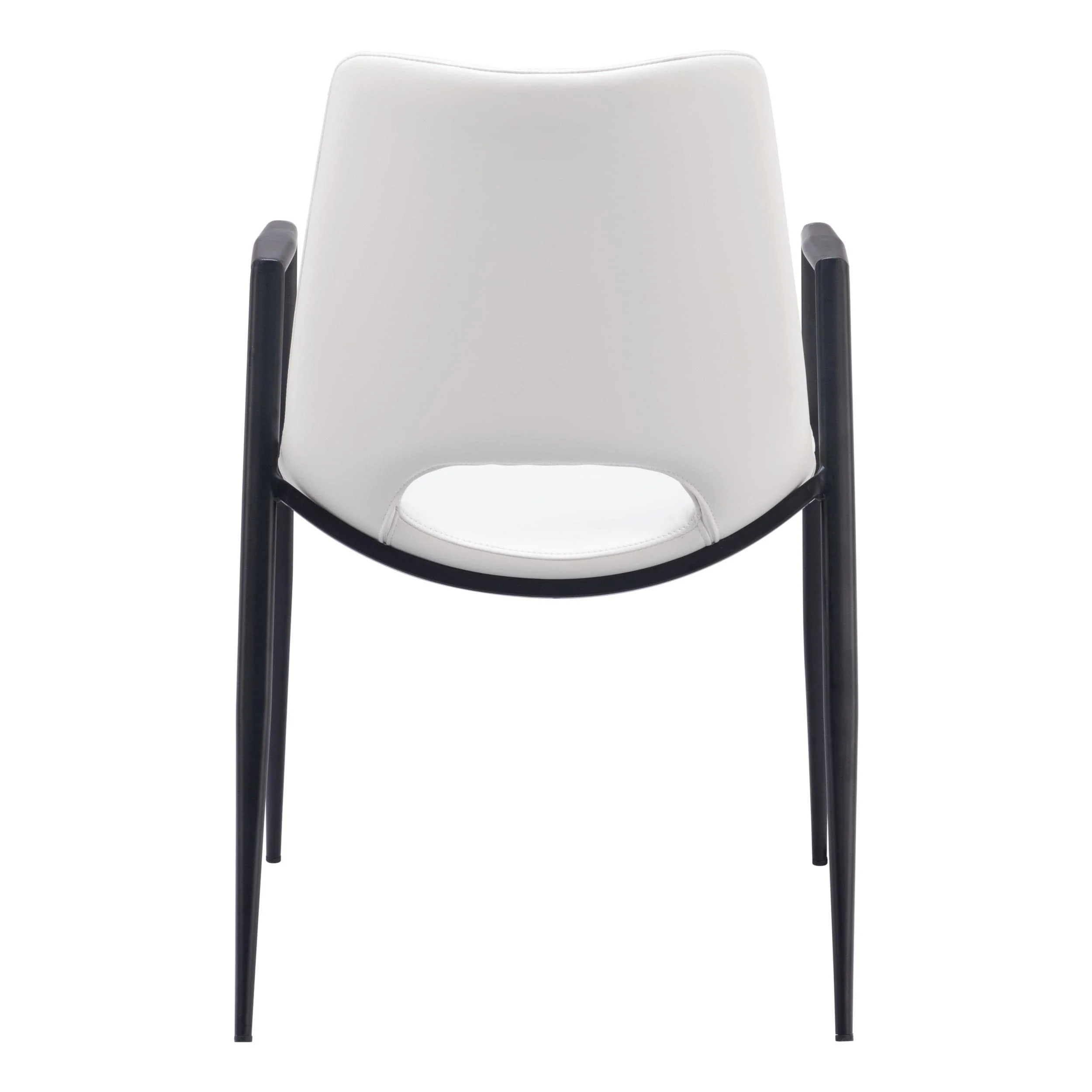 Desi Dining Chair, White, Set of 2 - Image 5