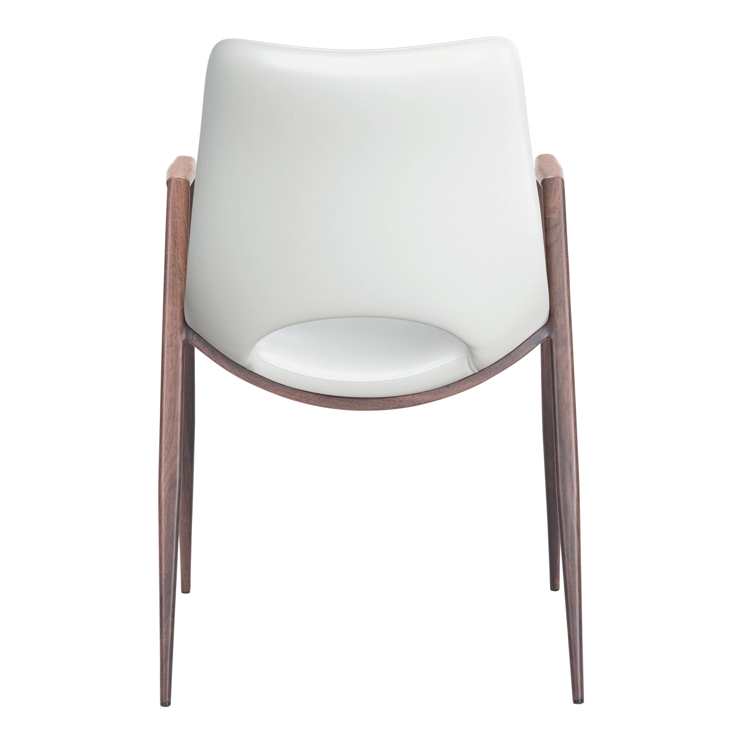 Desi Dining Chair, White, Set of 2 - Image 5