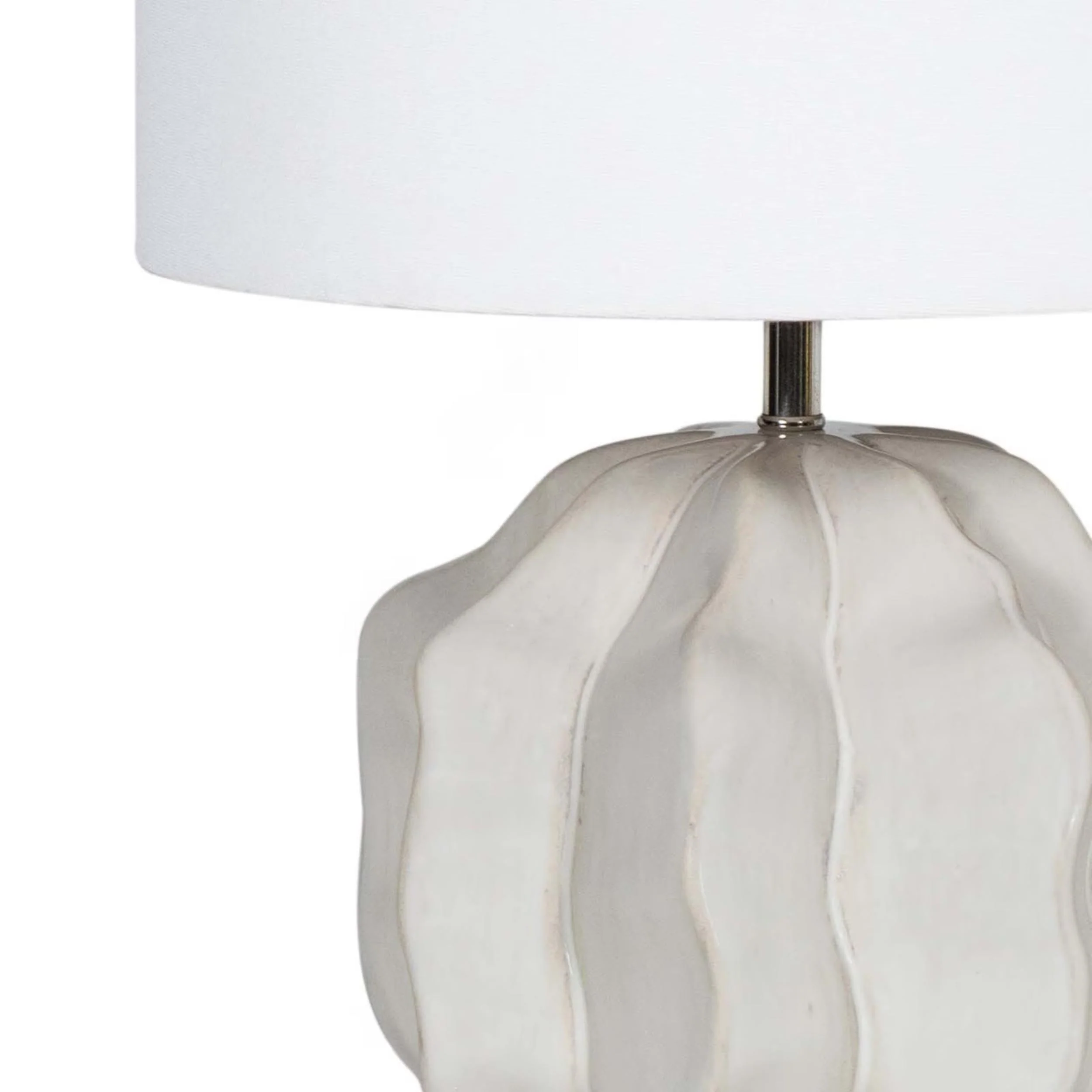 Destin Mini Table Lamp, Ivory - Image 2
