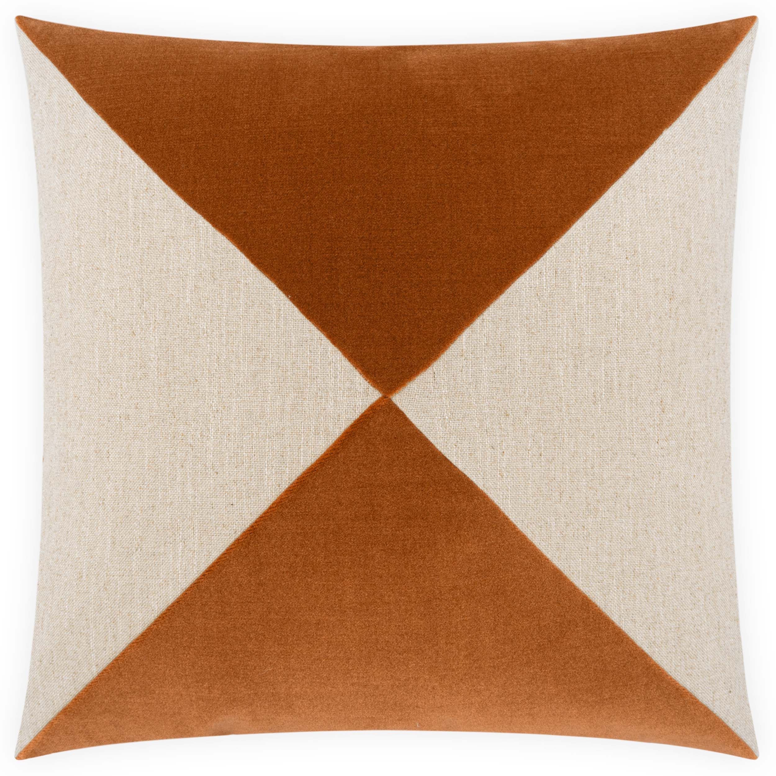 Deveraux Diamond Pillow, Pumpkin