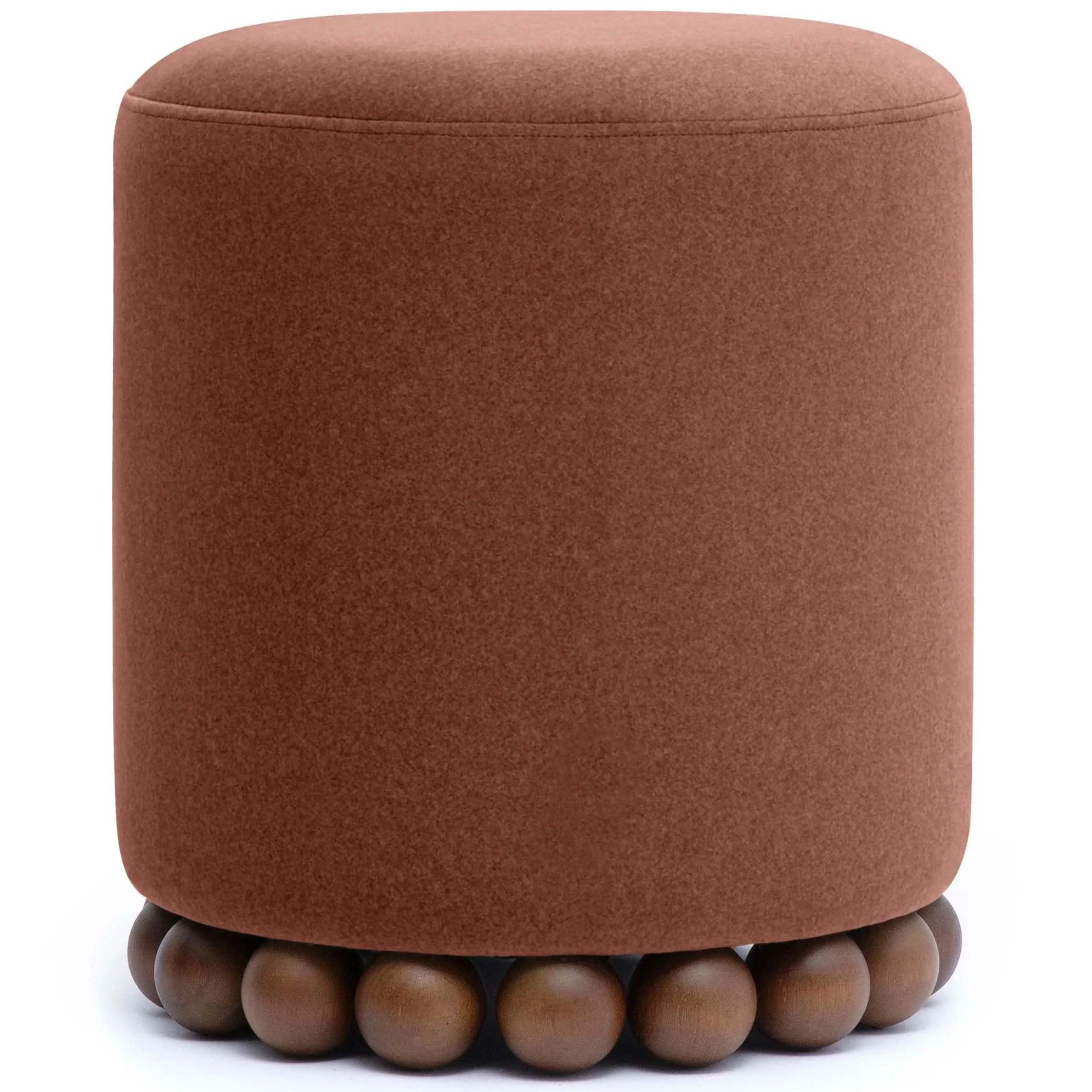 Dex Vegan Mohair Ottoman, Bronze - Image 2