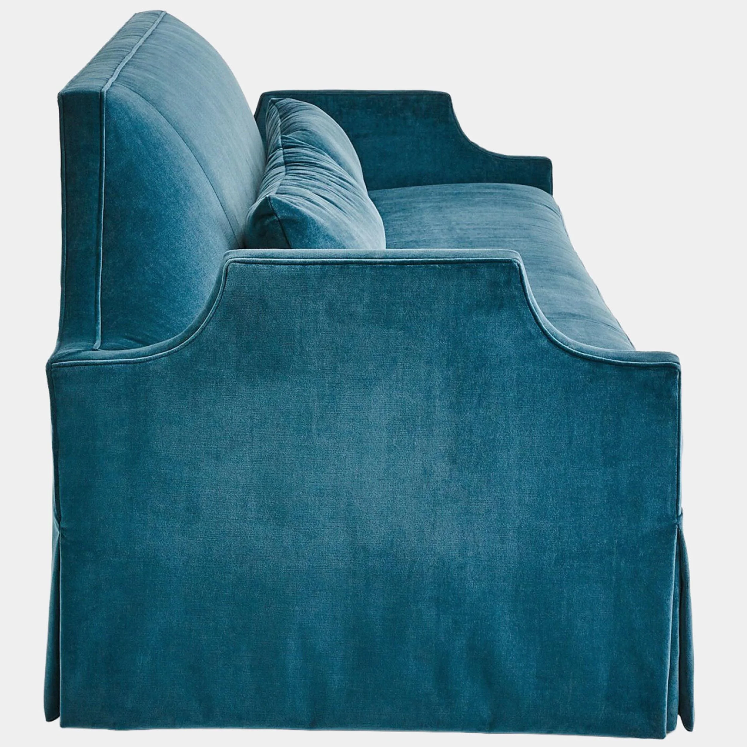 Diana Skirted Sofa, Dragonfly Blue - Image 3