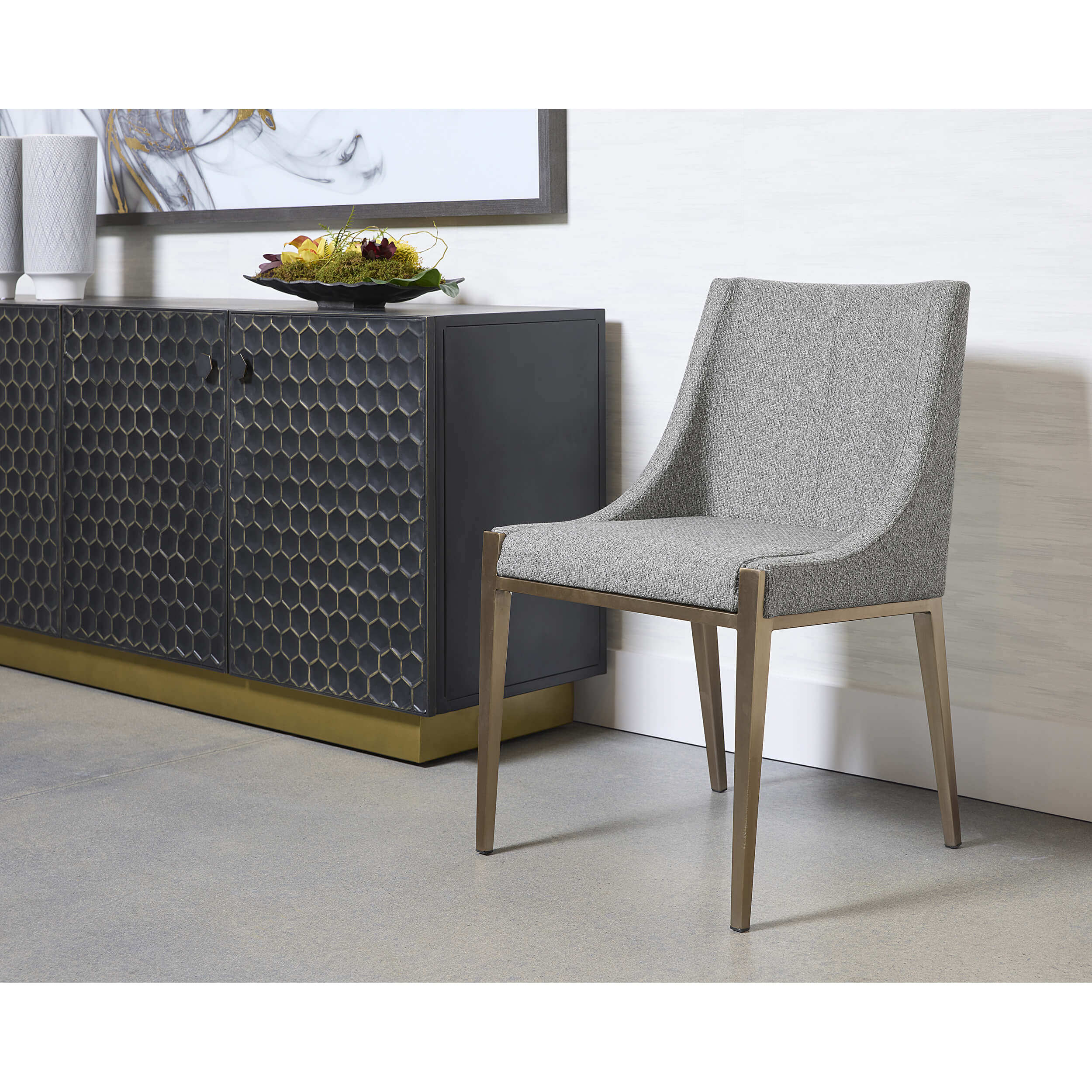 Dionne Dining Chair, Monument Pebble, Set of 2 - Image 8