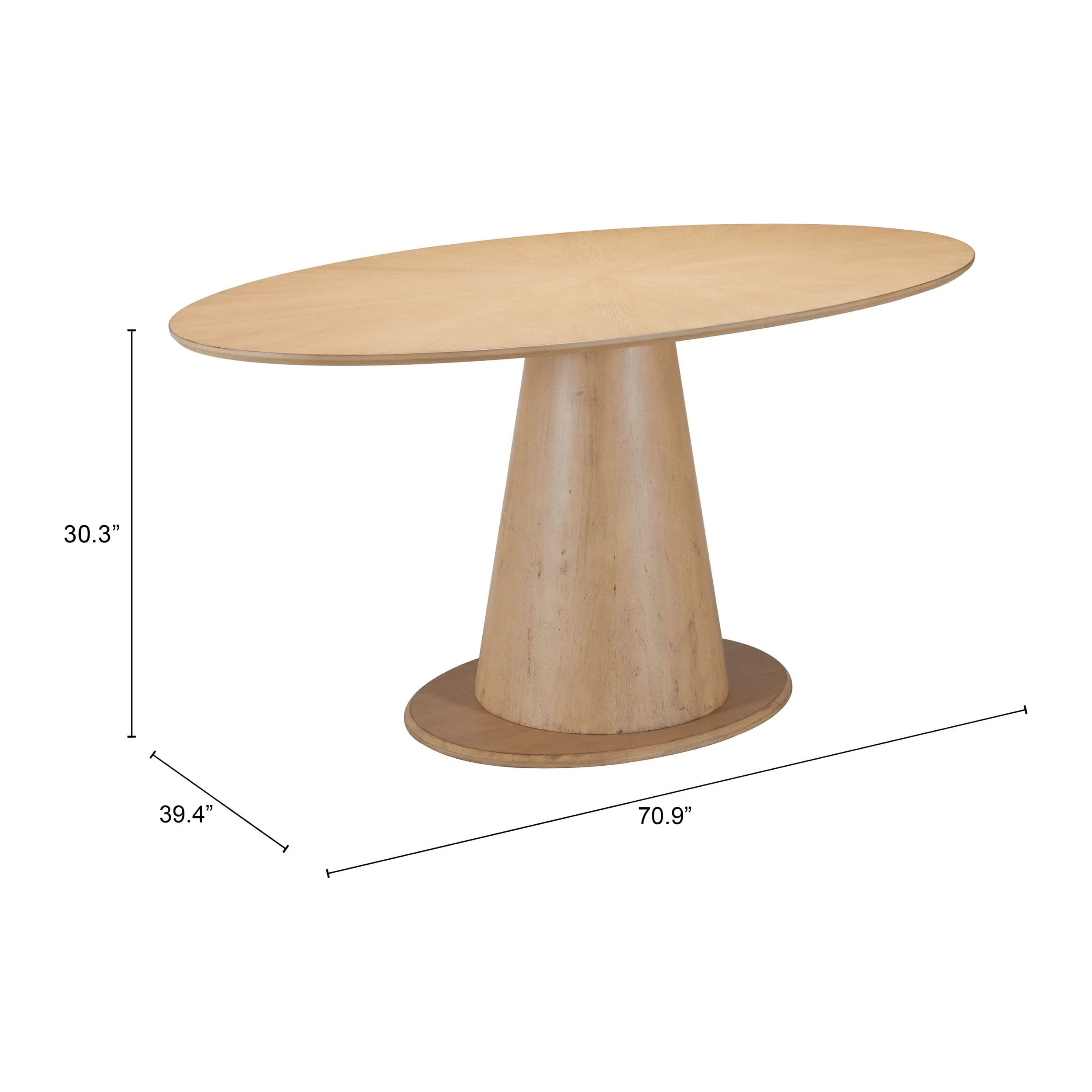 Disque Dining Table, Natural - Image 2