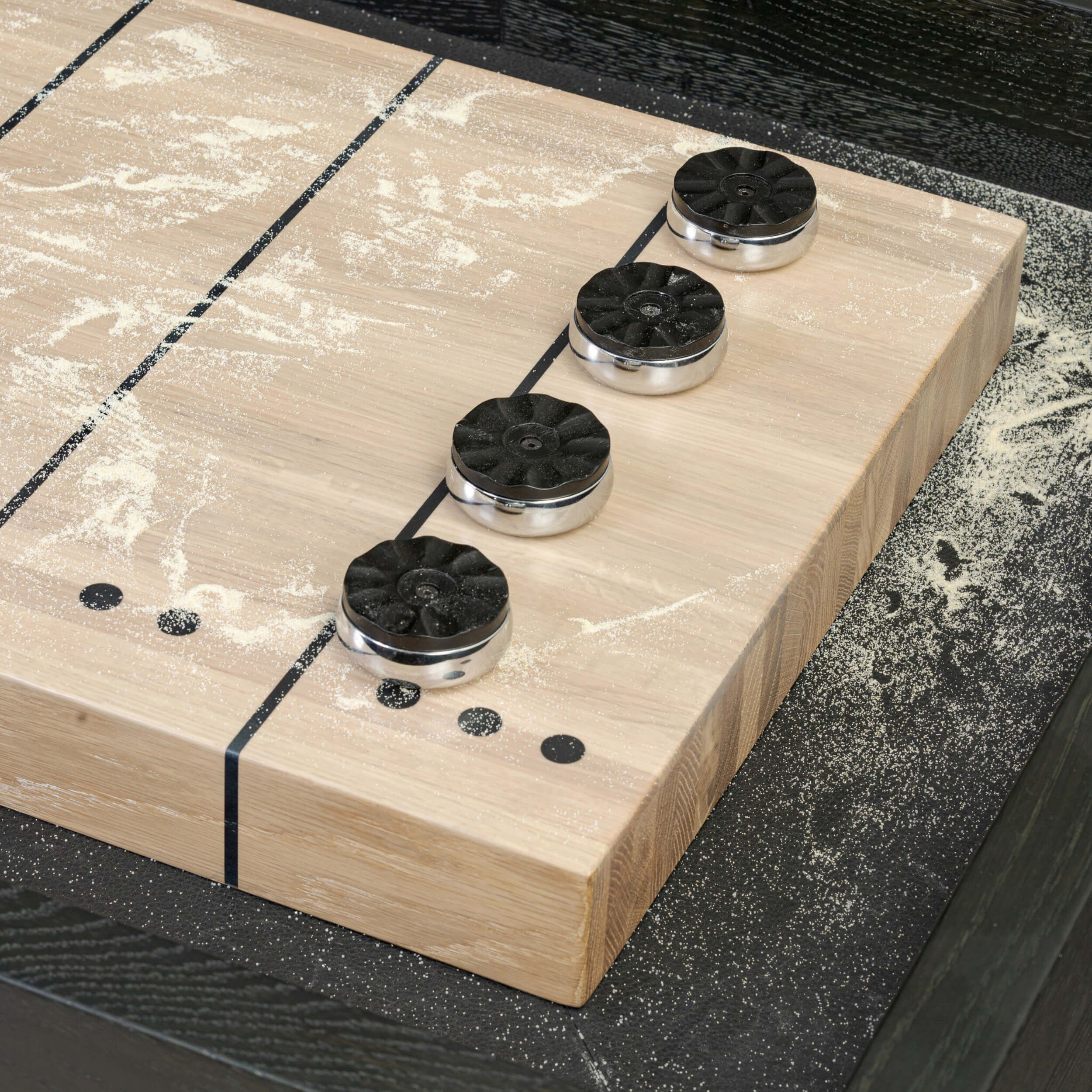 District Eight Small Shuffleboard Table, Black by Four Hands - Image 4