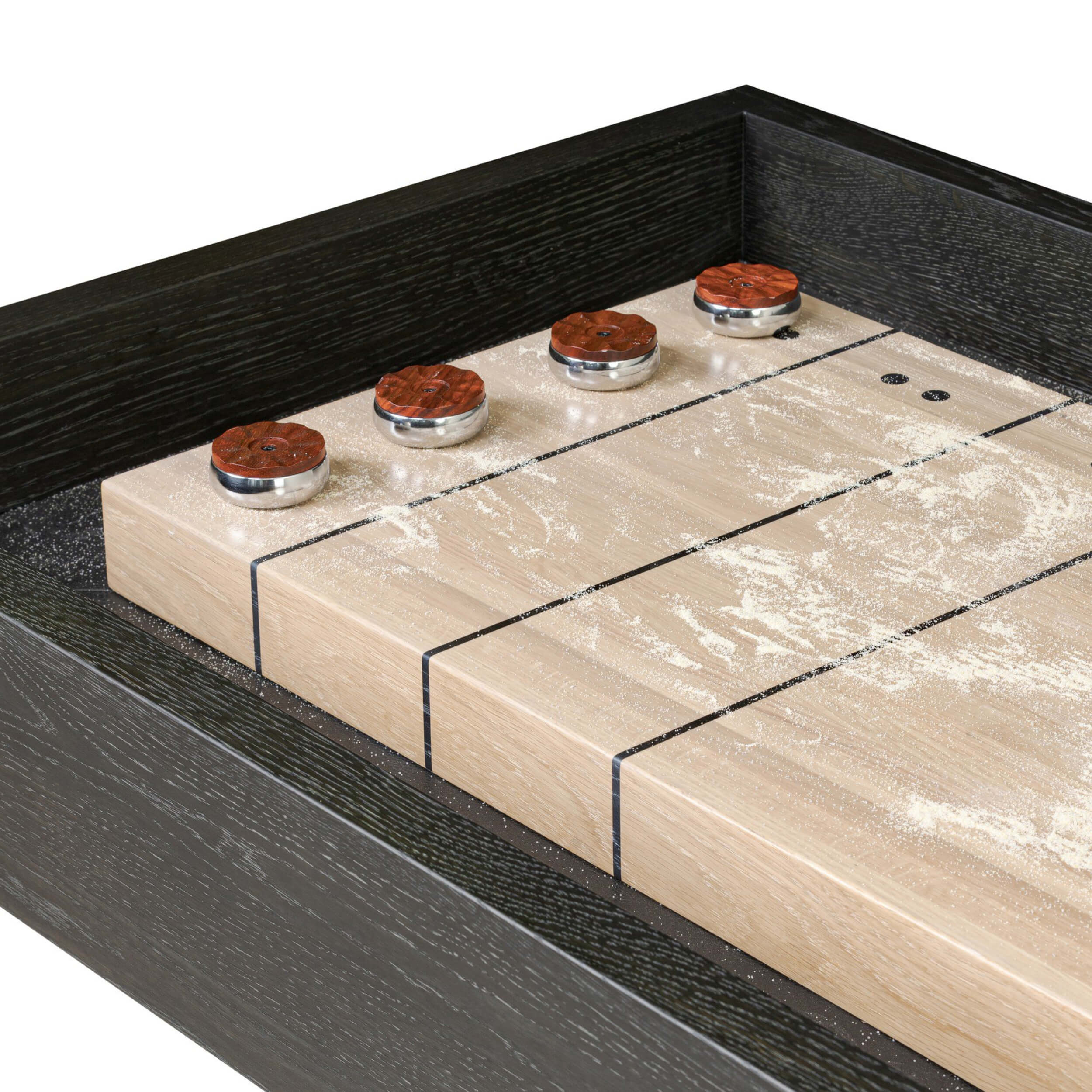 District Eight Small Shuffleboard Table, Black by Four Hands - Image 5