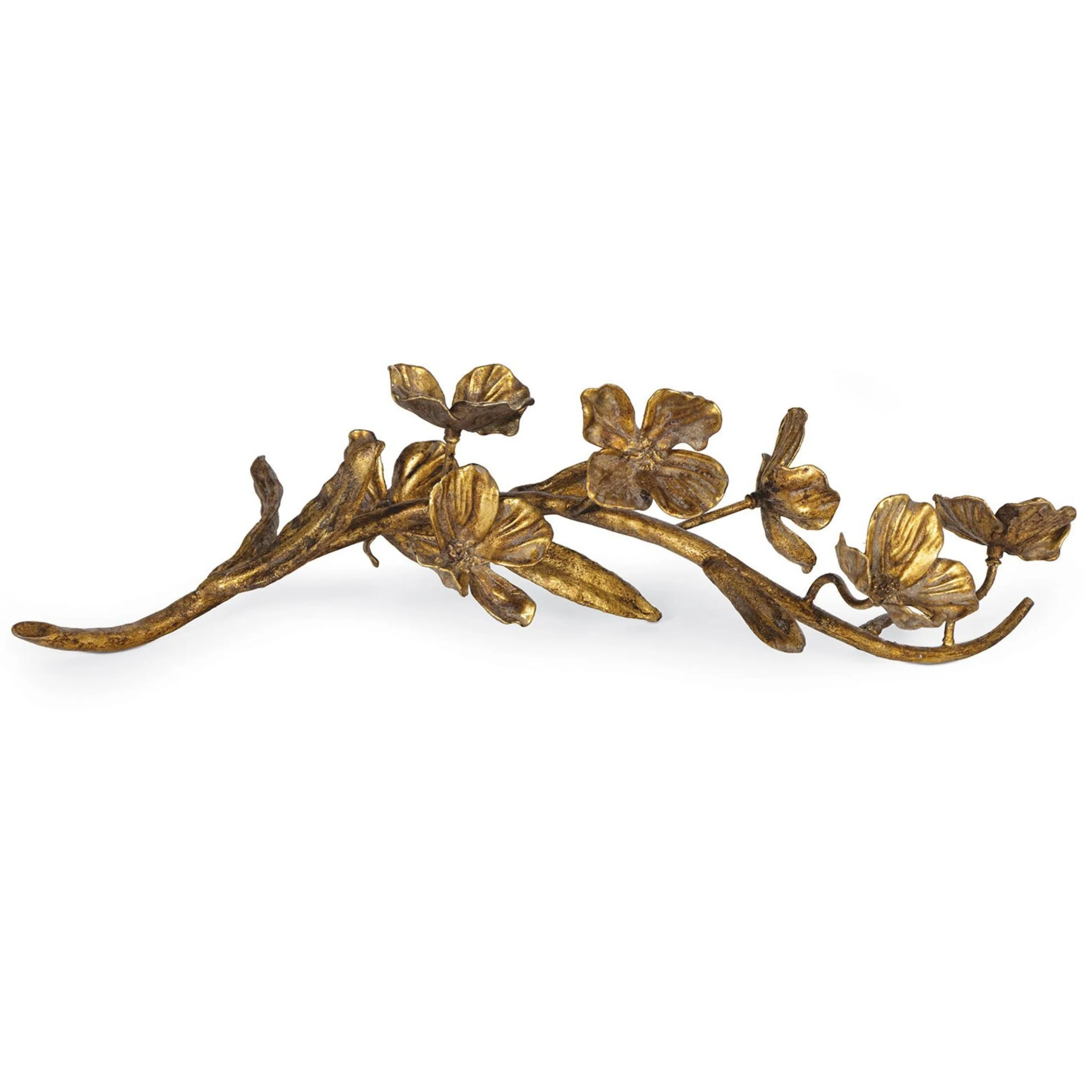 Dogwood Sprig, Antique Gold Leaf