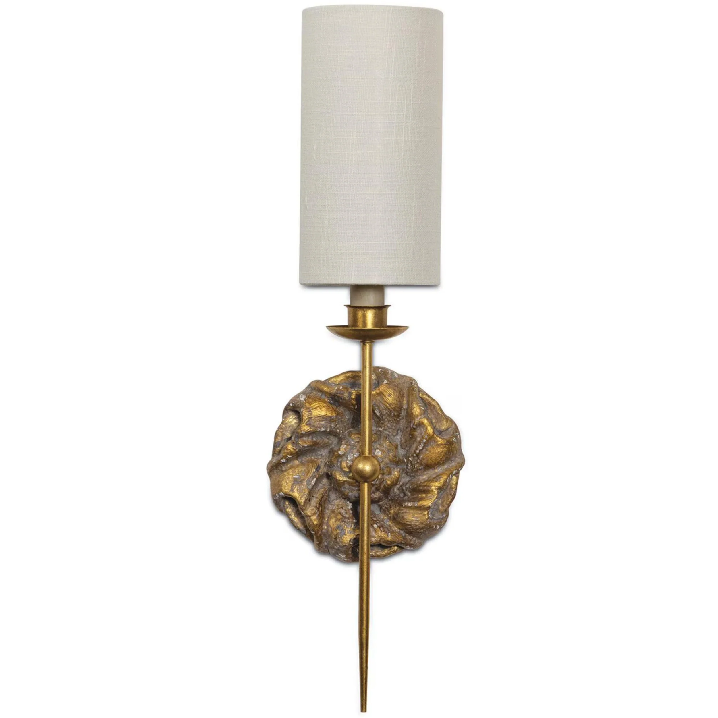 Domonique Single Sconce, Antique Gold - Image 2