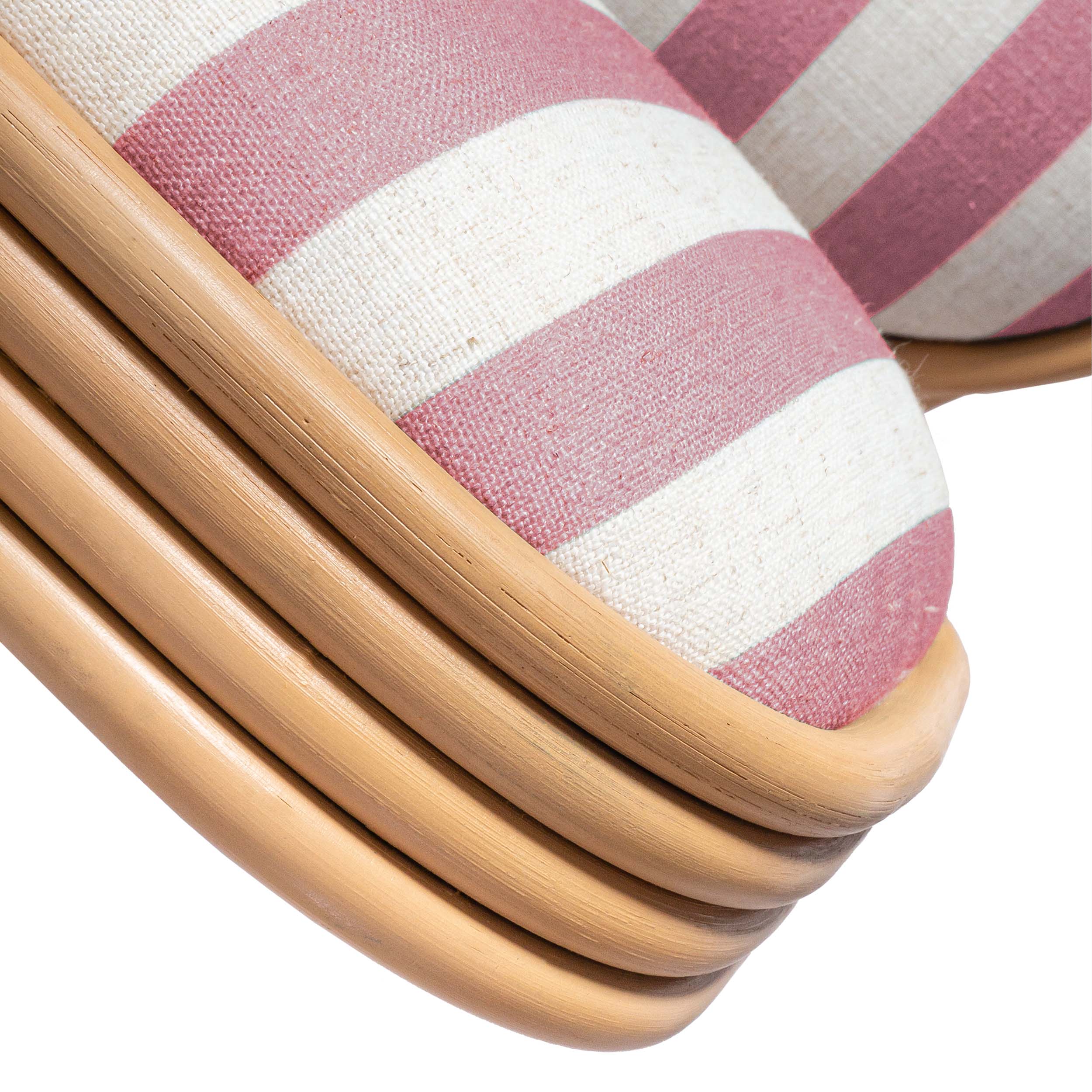 Dorine Striped Dining Chair, Cherry - Image 6