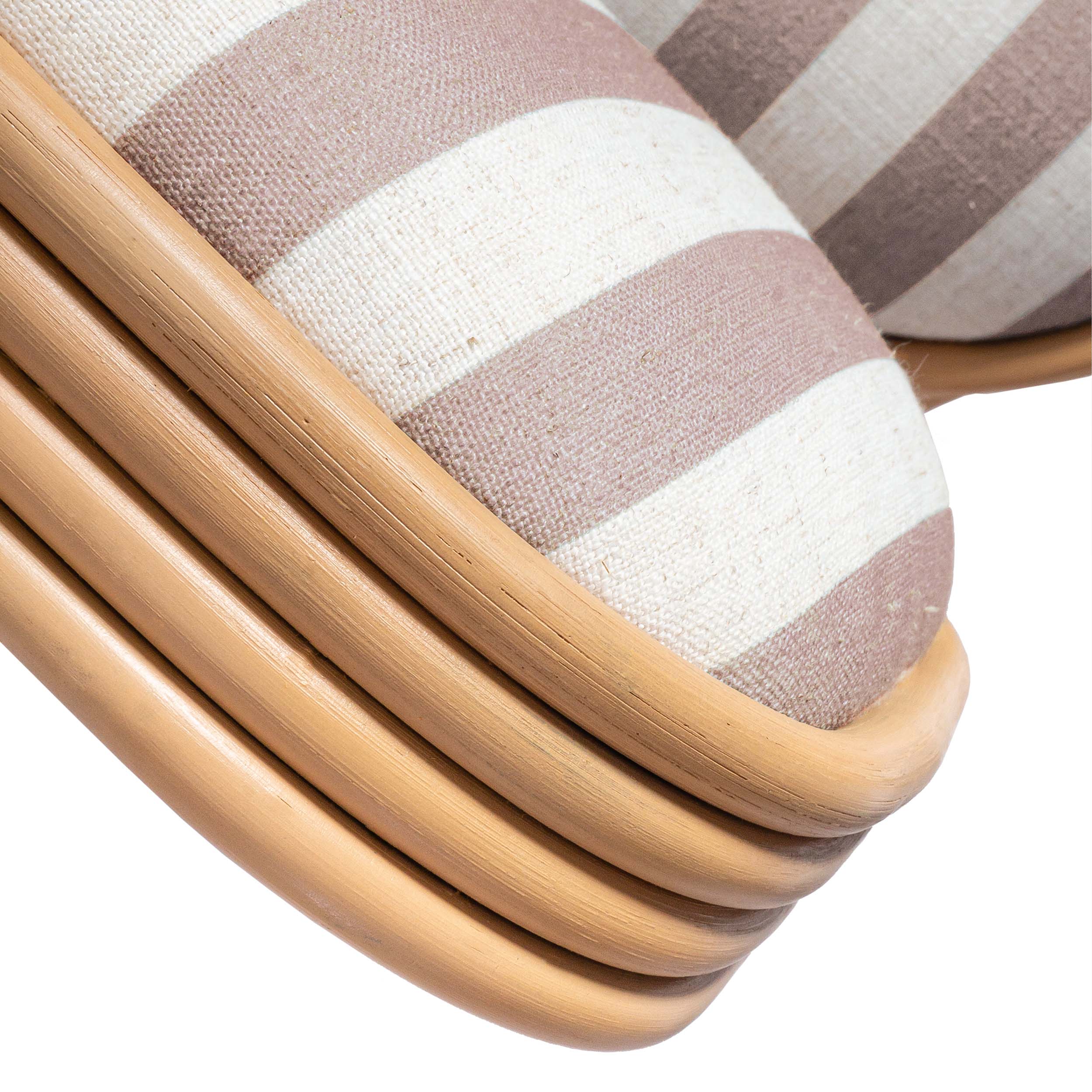 Dorine Striped Dining Chair, Khaki - Image 6